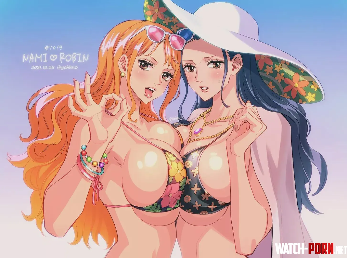 Nami & Robin by yohkn3 by EbonSerenades