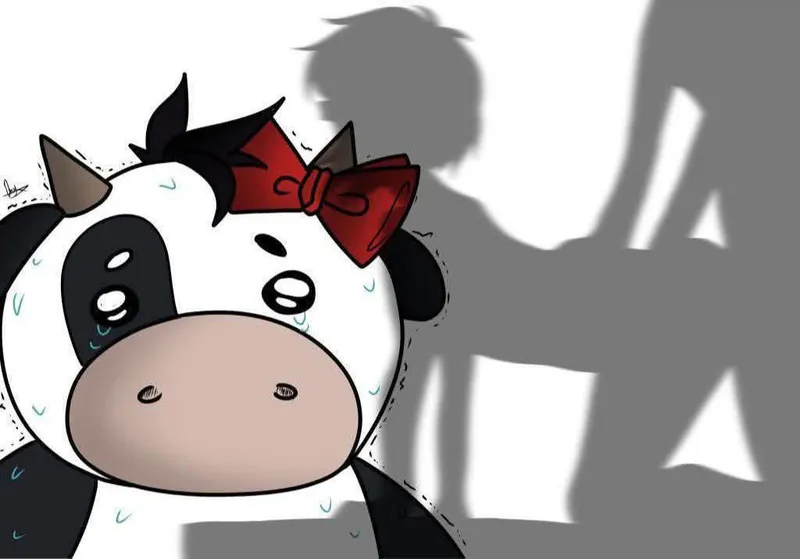 Thumbnail Stay Captivated: 'The Cow Stays.' Artistry by OnyxVoyd | DDLCRule34