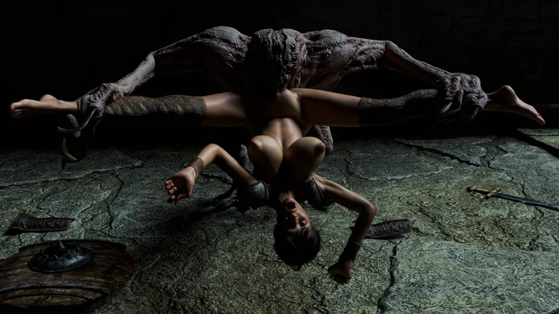 Thumbnail CauntTiddles Unleashes Adventure in 'Defeated Monster Slayer and the Monster' in Captivating HentaiBeast Story