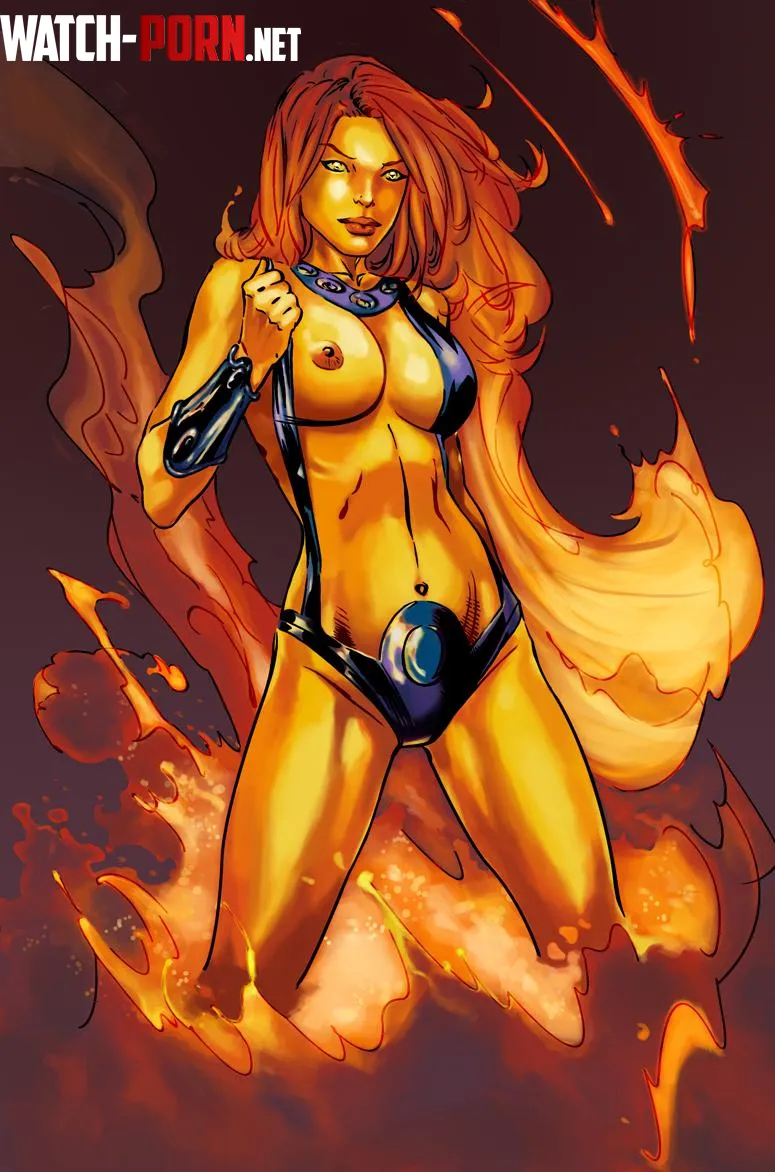Literally hot Starfire (Eric Basaldua) by SiarX