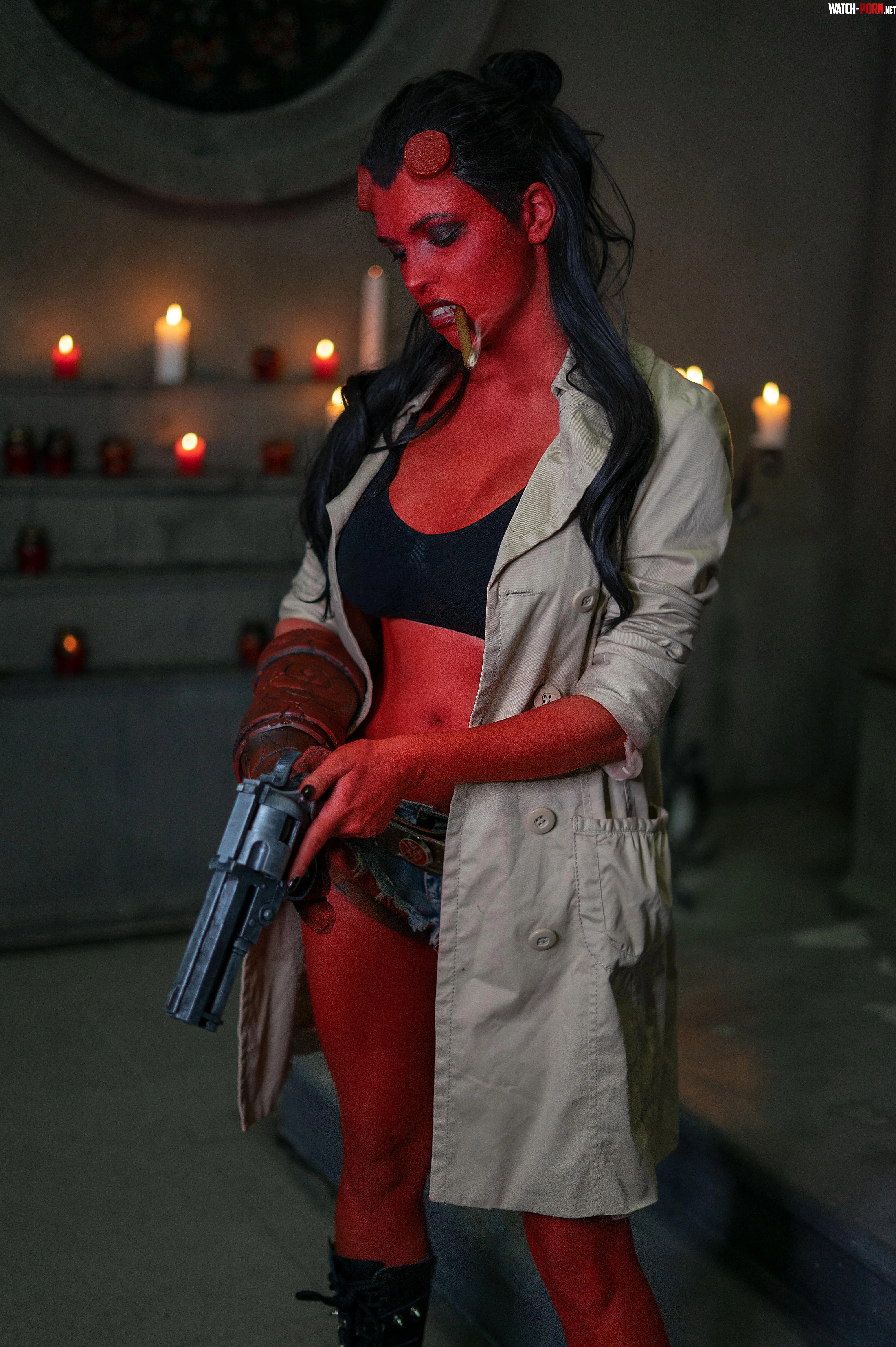 Fem Hellboy by Octokuro by iam_ocotkuro