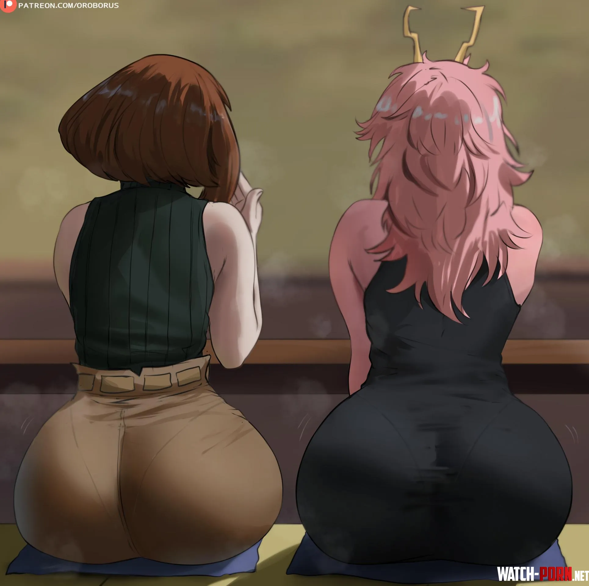 Ochako x Mina (Oroborus)[my hero academia] by avin8701