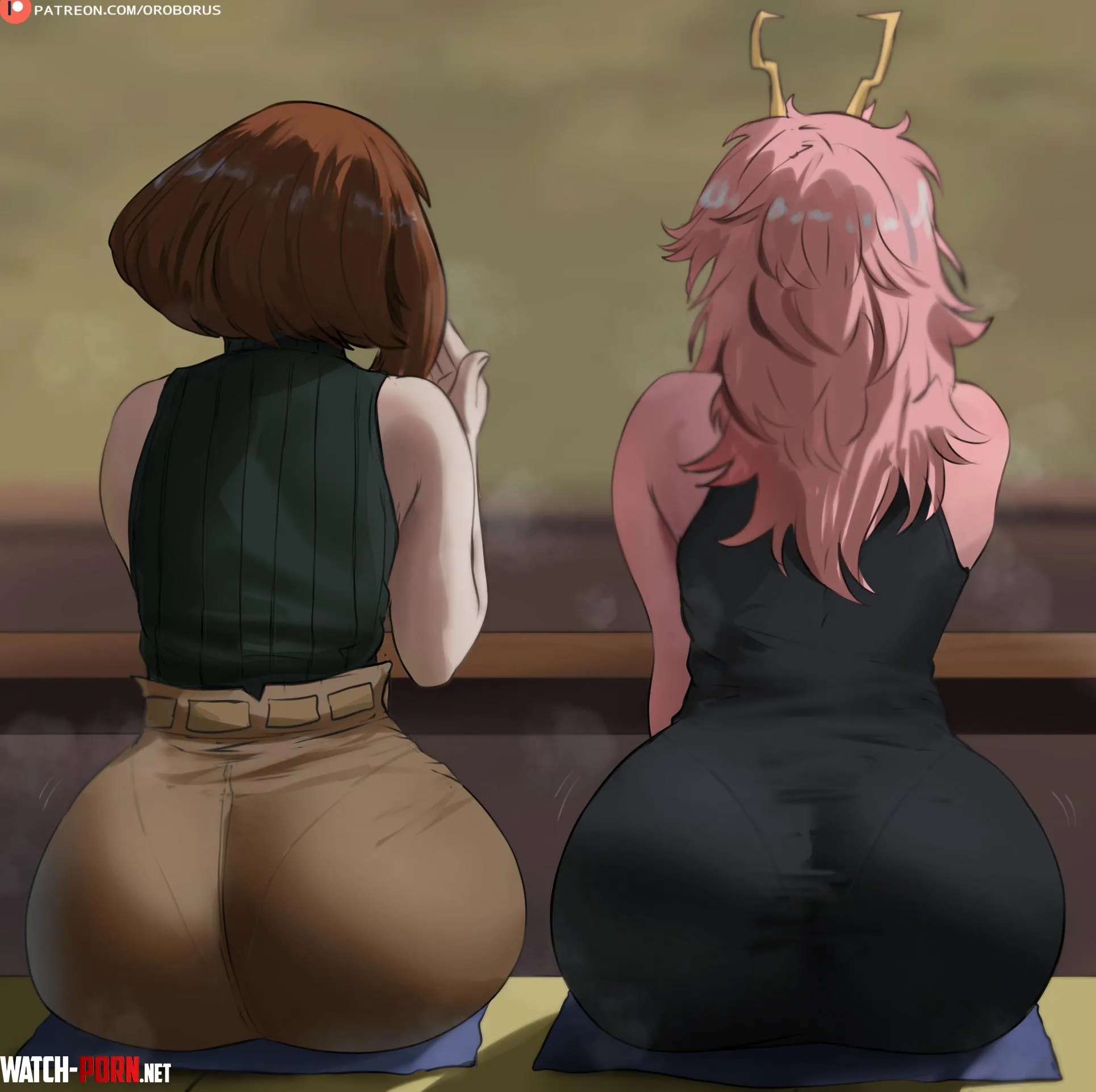 Ochako x Mina (Oroborus)[my hero academia] by avin8701
