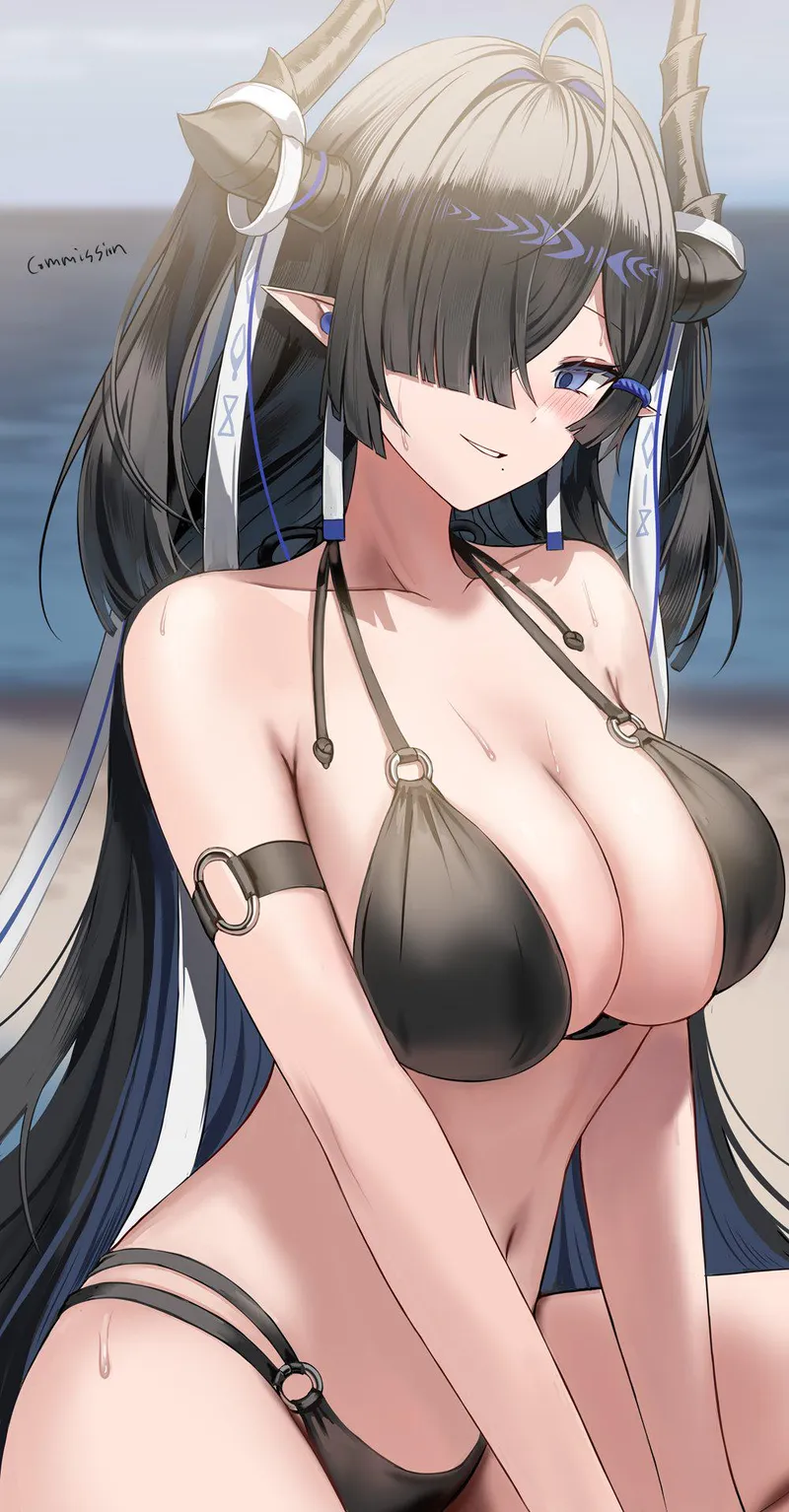 Thumbnail Summer Qalaisa from Arknights Unveiled by Adventurous_Row3305 - Ecchi Delight