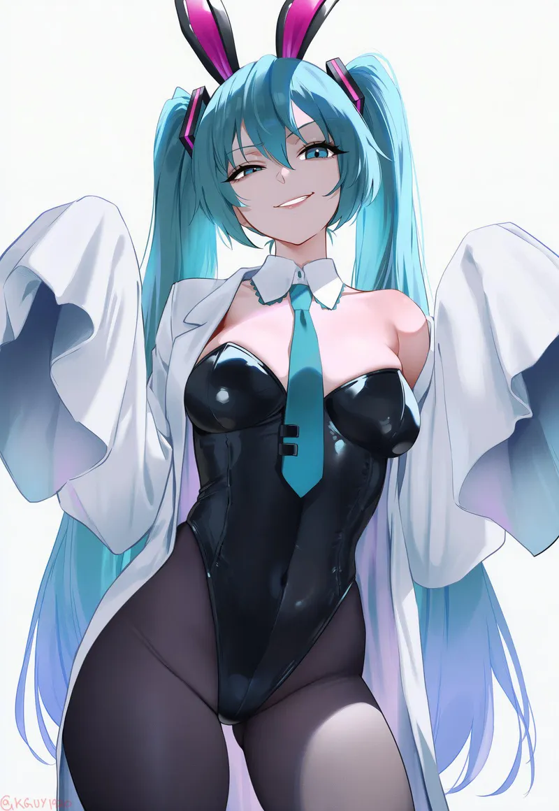 Thumbnail Bunny Miku: The Sensational Vocaloid Bodysuit by WoolsonDaSheep
