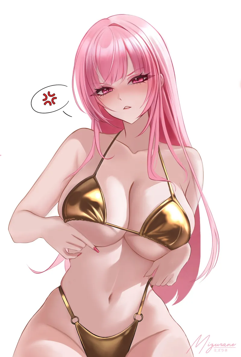 Thumbnail xSaviour_N Presents Calli's Gold Bikini from Hololive