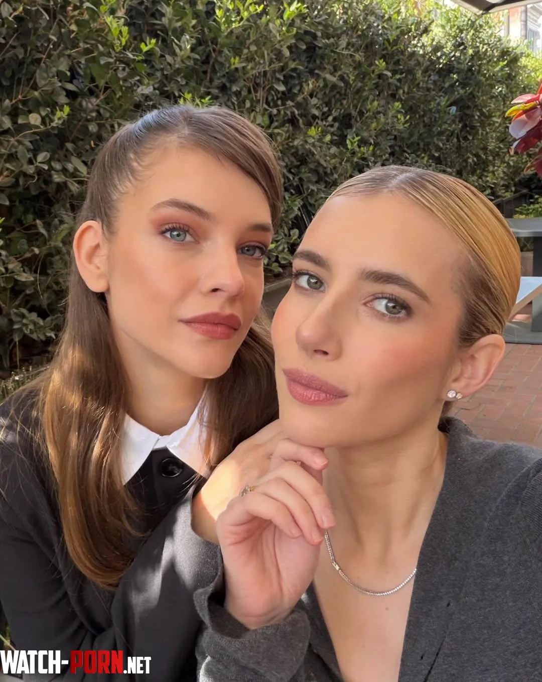 Barbara Palvin and Emma Roberts by _captain__holt_