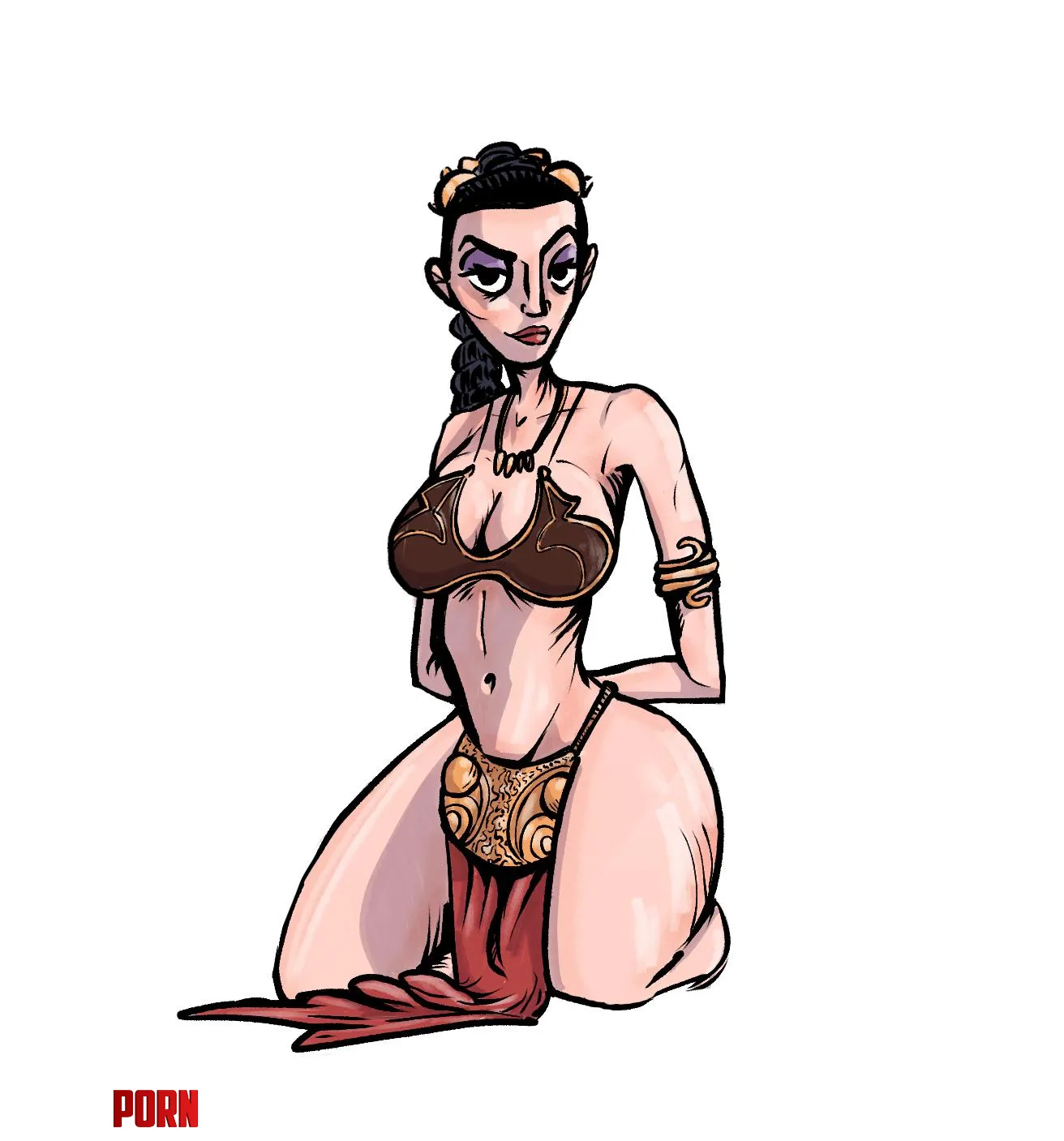 Leia cartoony cosplay by CartoonyCosplay