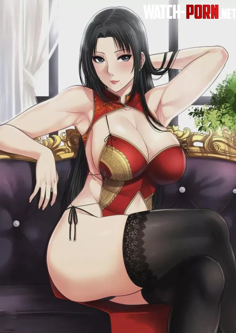 Milf wearing a cheongsam by hushed_velourr