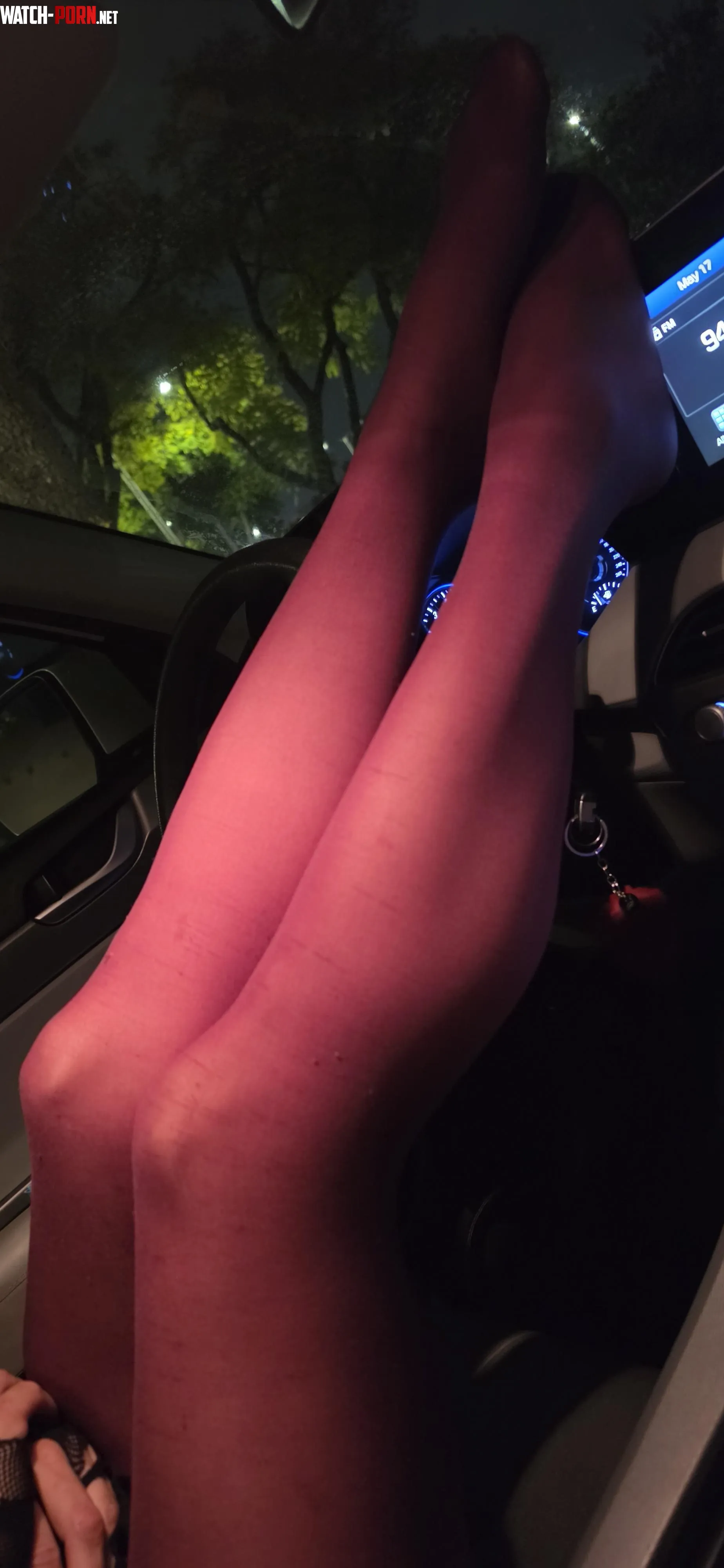 GF shows off after the goth club by EsteGuy