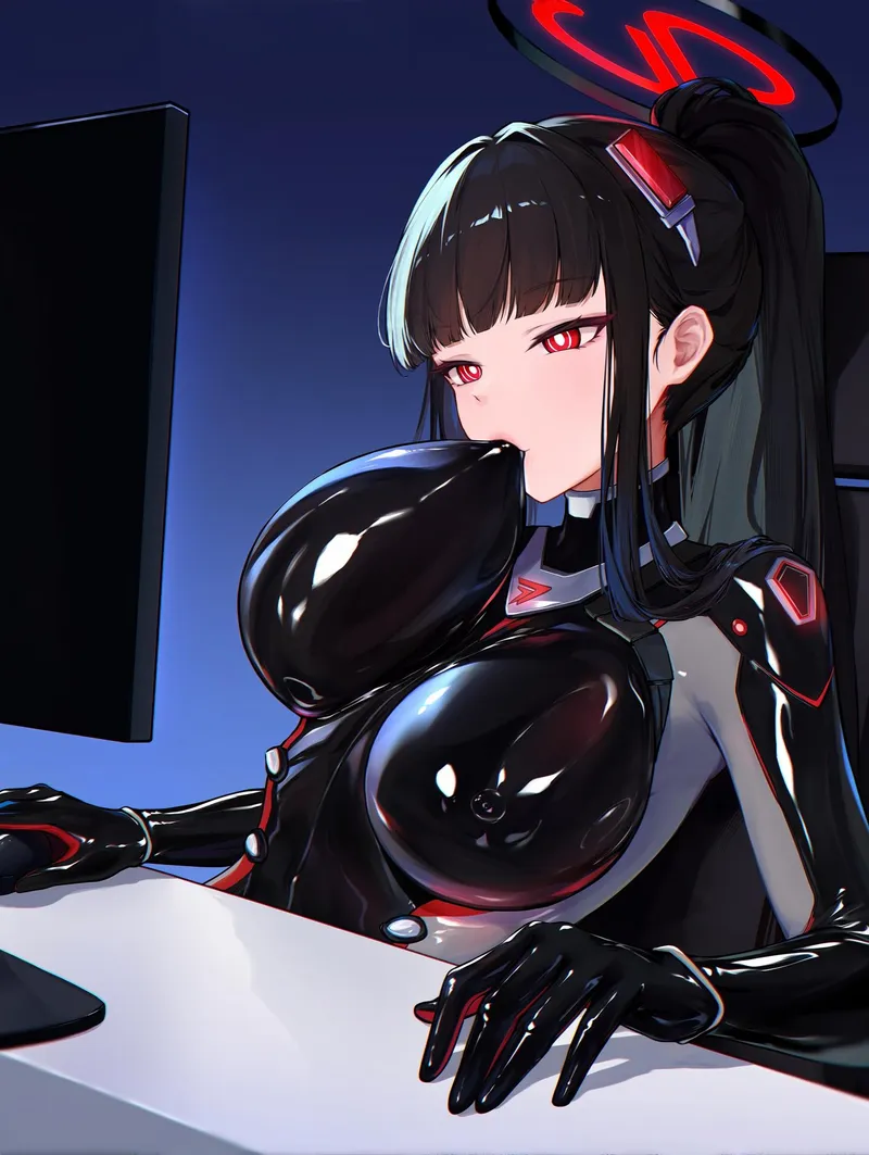 Thumbnail Discovering Rio Tsukatsuki from Blue Archive in Stunning Anime Bodysuits