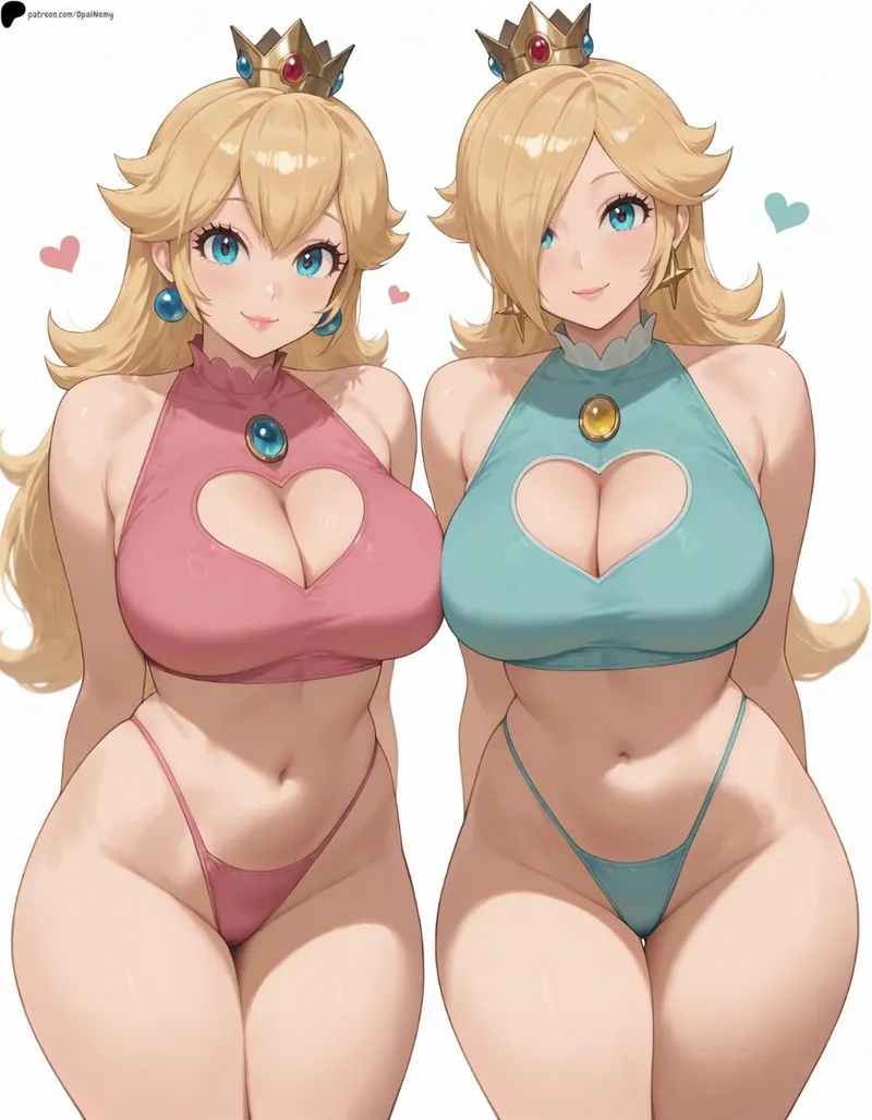 Thumbnail Peach and Rosalina Dreamland by CosminaCharm: A mariorule34 Fantasy
