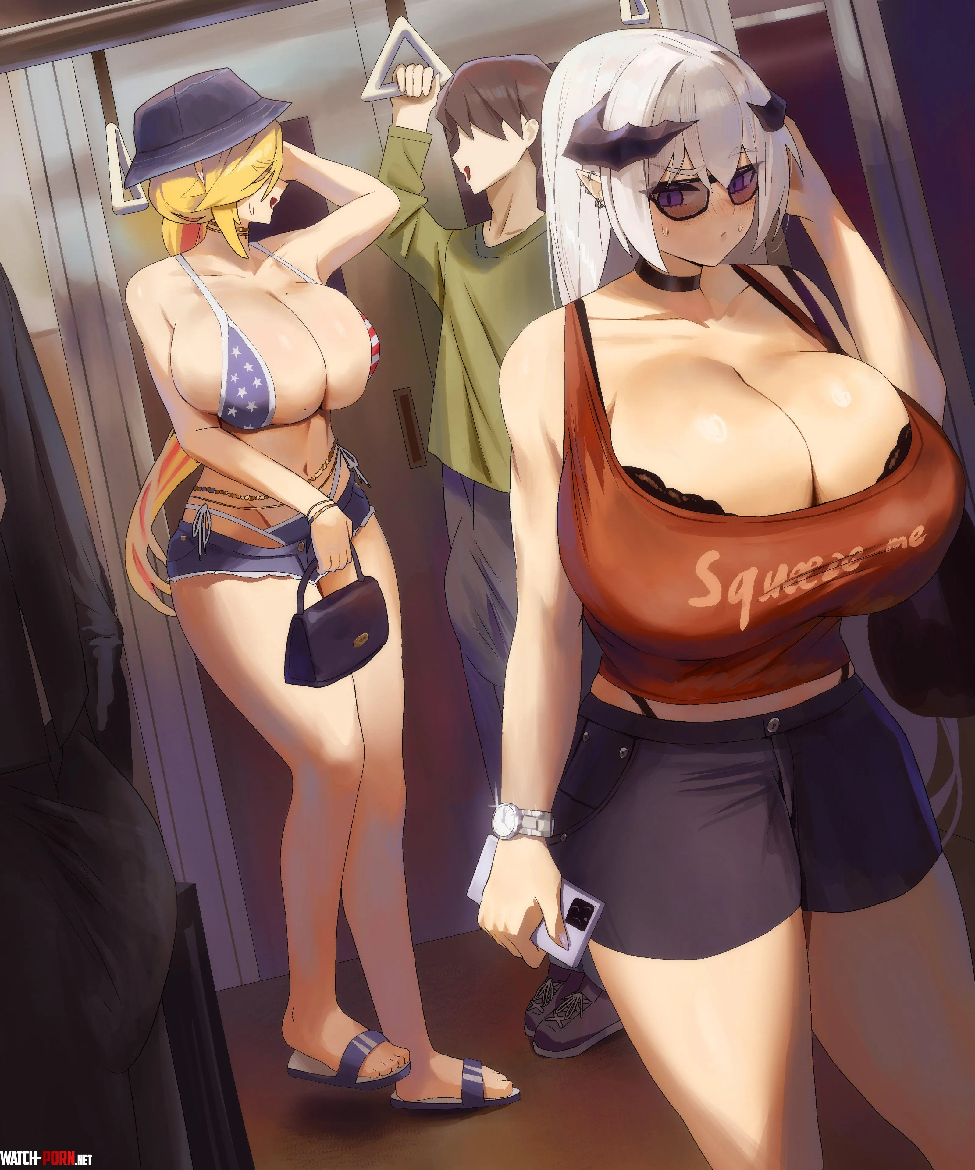 Pandora Smith & Valenia (DotTheBot) [Original] by llamanatee