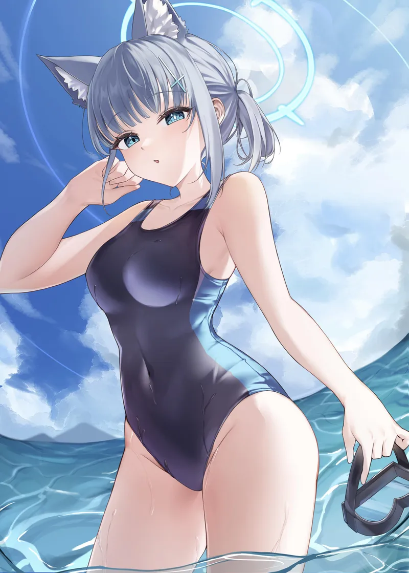 Thumbnail Alluring Shiroko from Blue Archive by McKnight94 | swimsuithentai