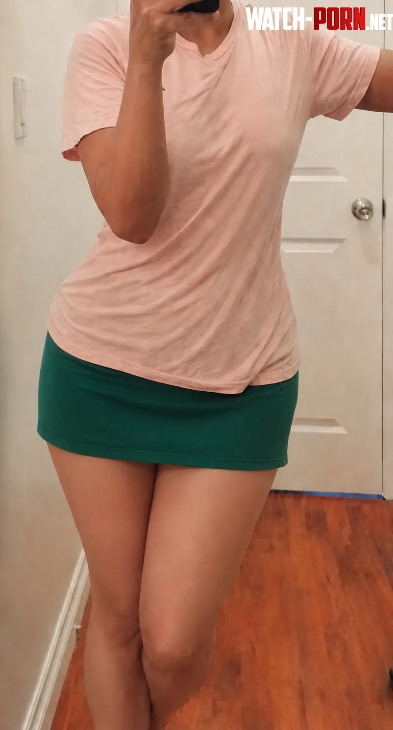 Found my ex wife's skirt, it's a bit tight, but never knew it would fit like this by AffectionateSumerian