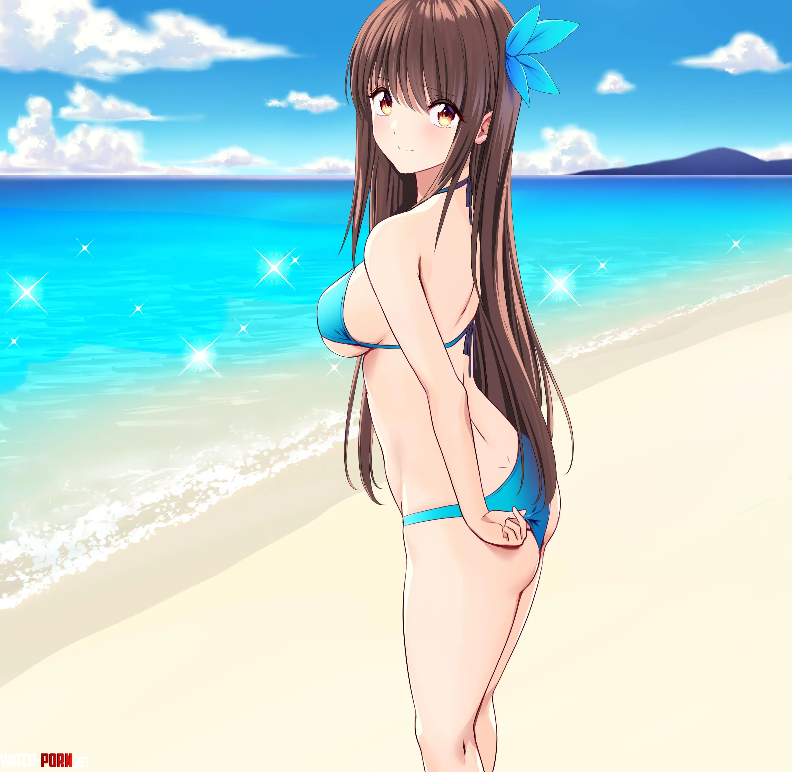 Bikini Wedgie (maruikoi4 on Pixiv) [Artist's OC] by TheCoolSpork