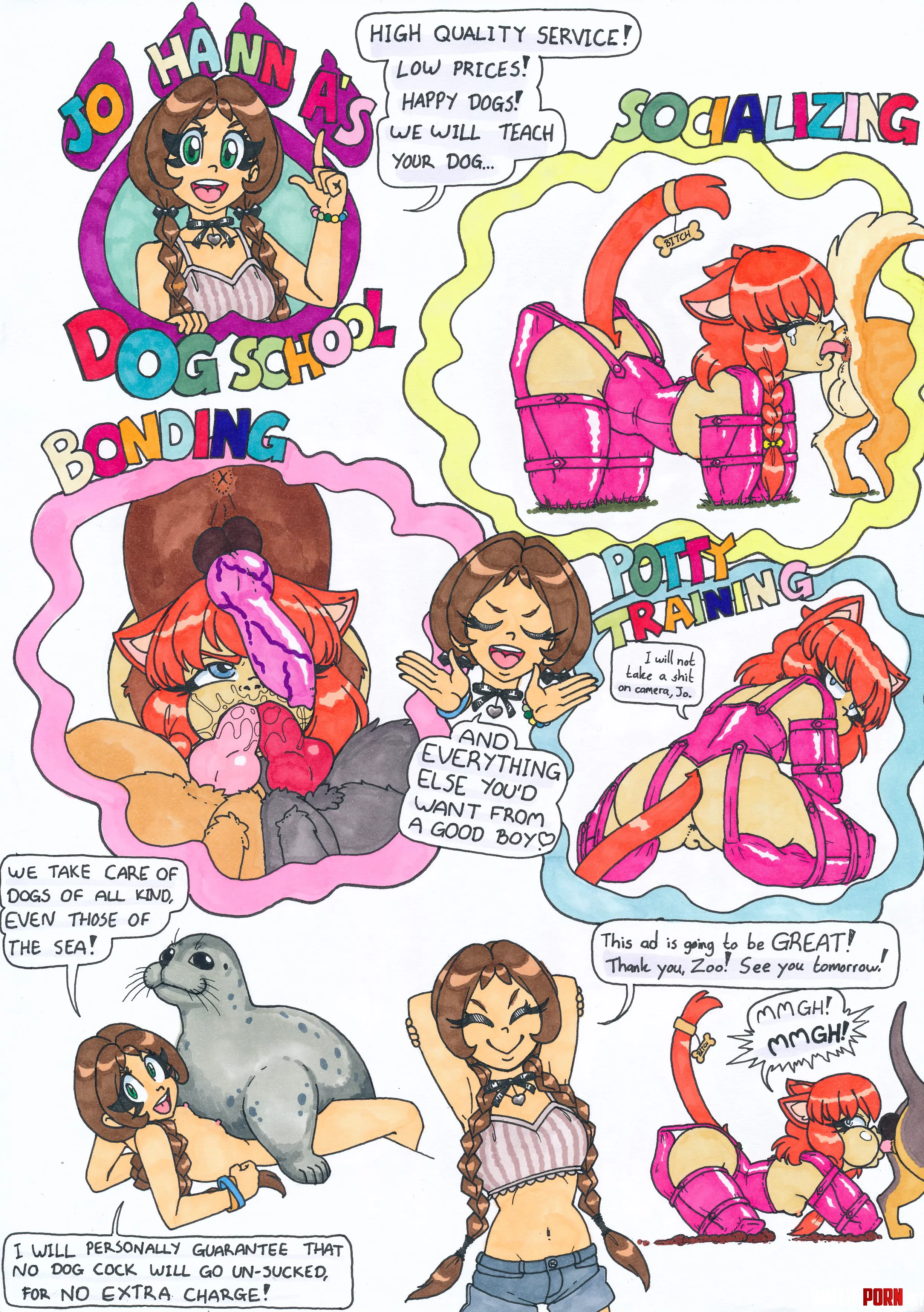 Johanna's dog school (Rock-Candy) by EnigmusPrime