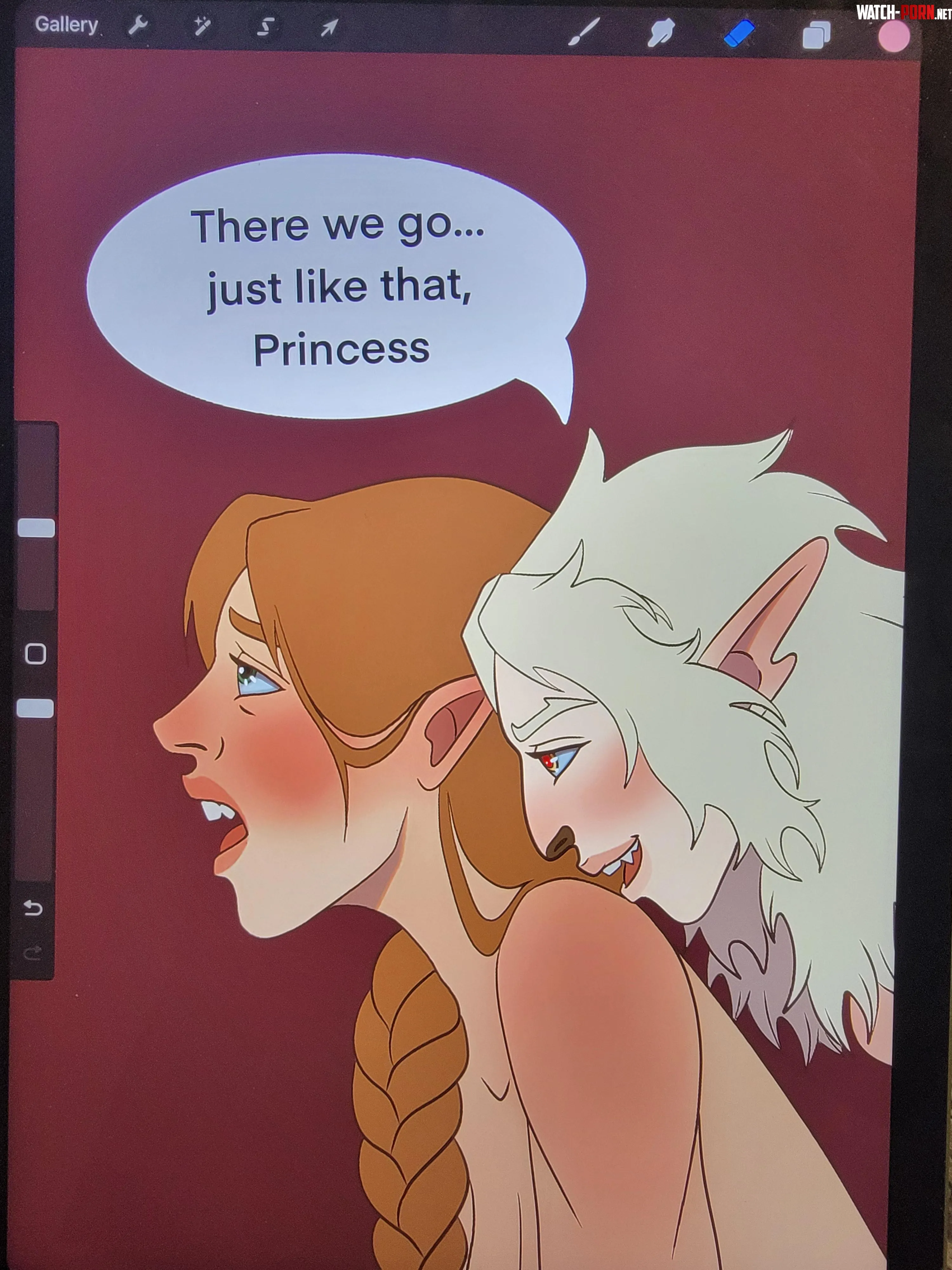 Finished the art of my DnD character and her partner [Original] by saltychangeling