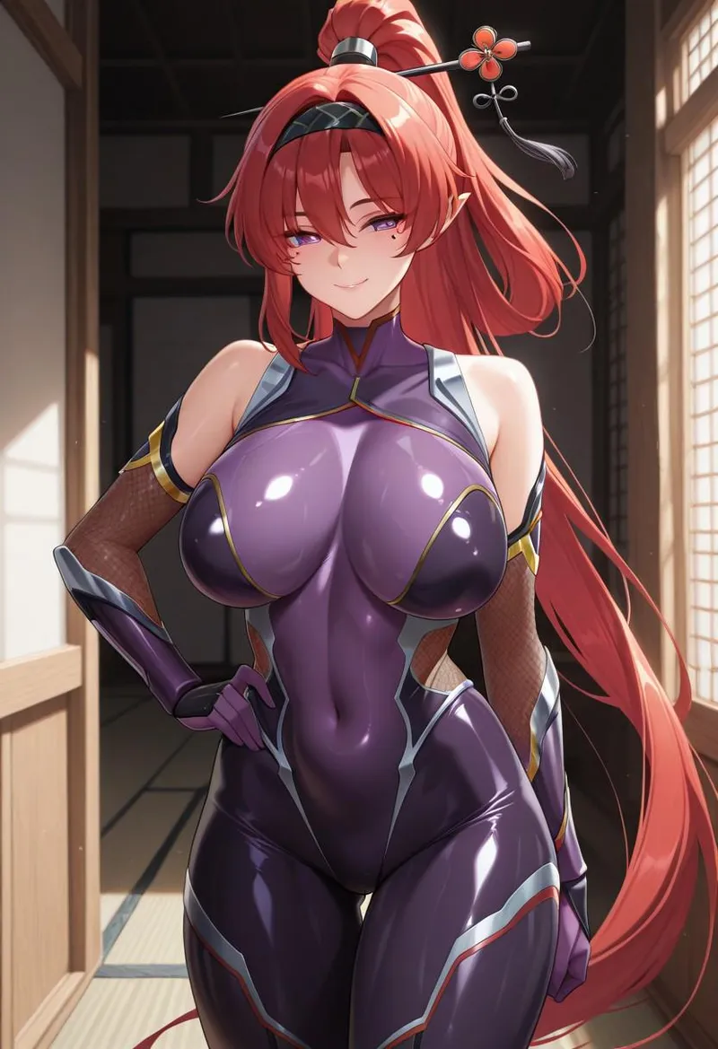 Thumbnail Ninja Yinlin Cosplay from Wuthering Waves - Anime Bodysuits