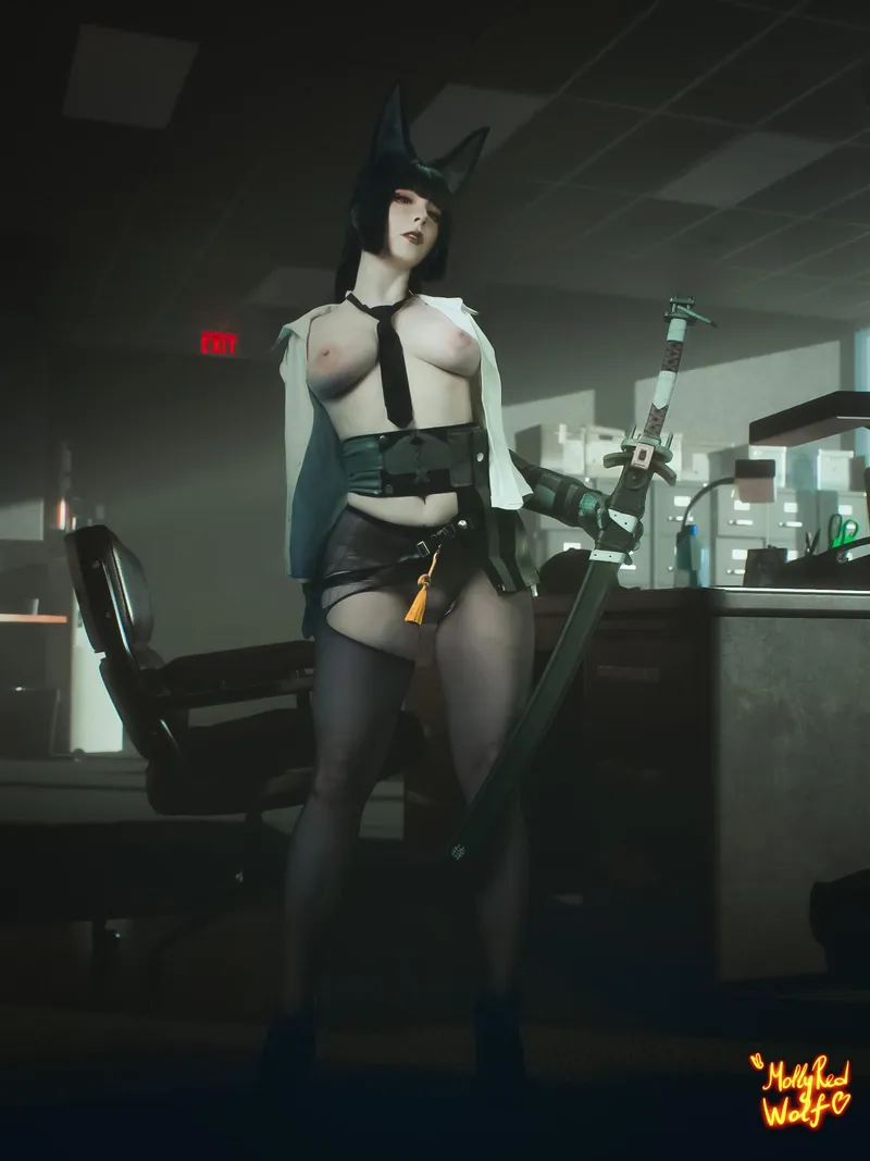 Thumbnail MollyRedWolf's Zenless Zone Zero Miyabi Cosplay Reveal