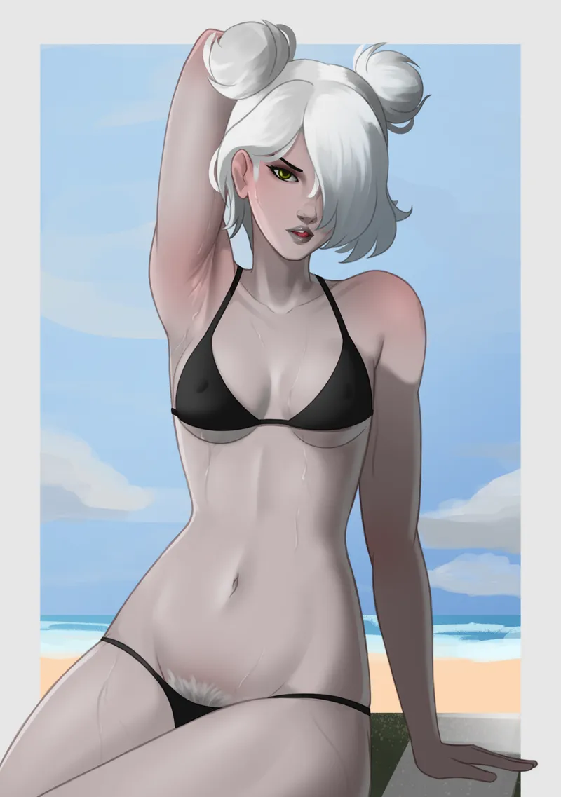 Thumbnail Exploring Beach Scenarios with Mavexion's Deadlock in animearmpits