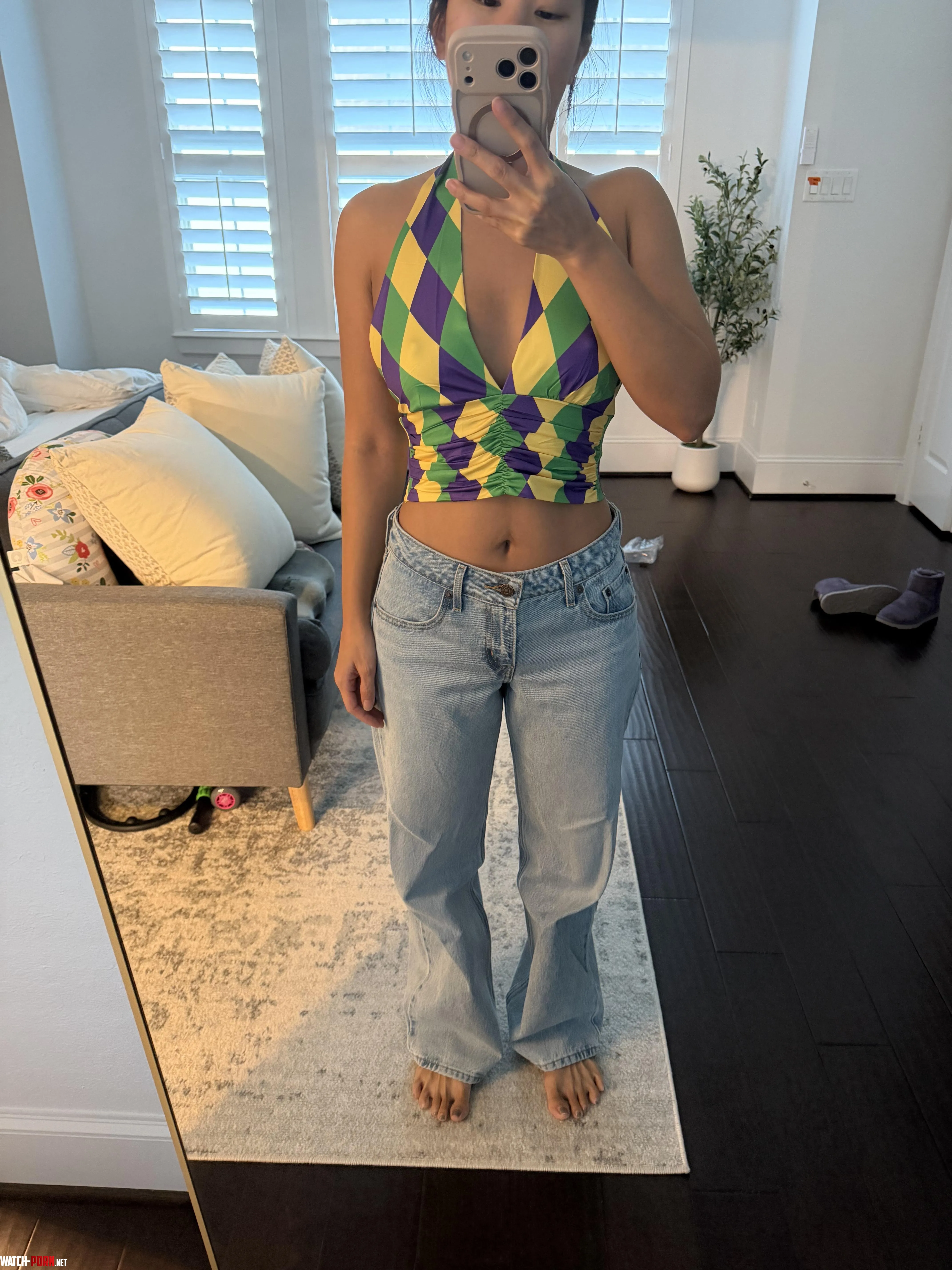 Crop top barely doing its job by queen-elektra