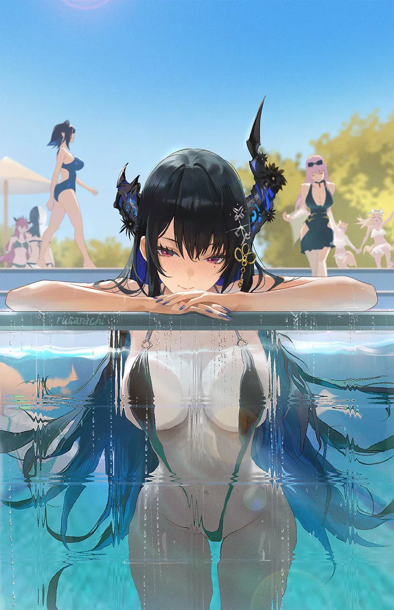 Thumbnail Diving into Nerissa Ravencroft from Hololive by GoOurWay2001 in ecchi Category