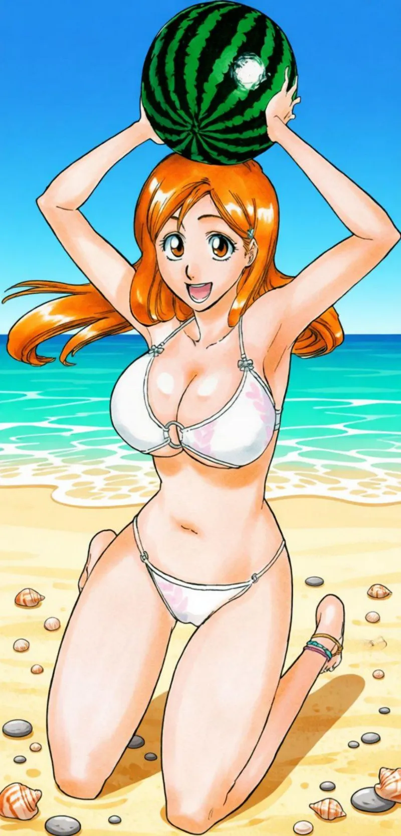 Thumbnail Beach Fun with Inoue Orihime: A Playful Adventure | Shusenma