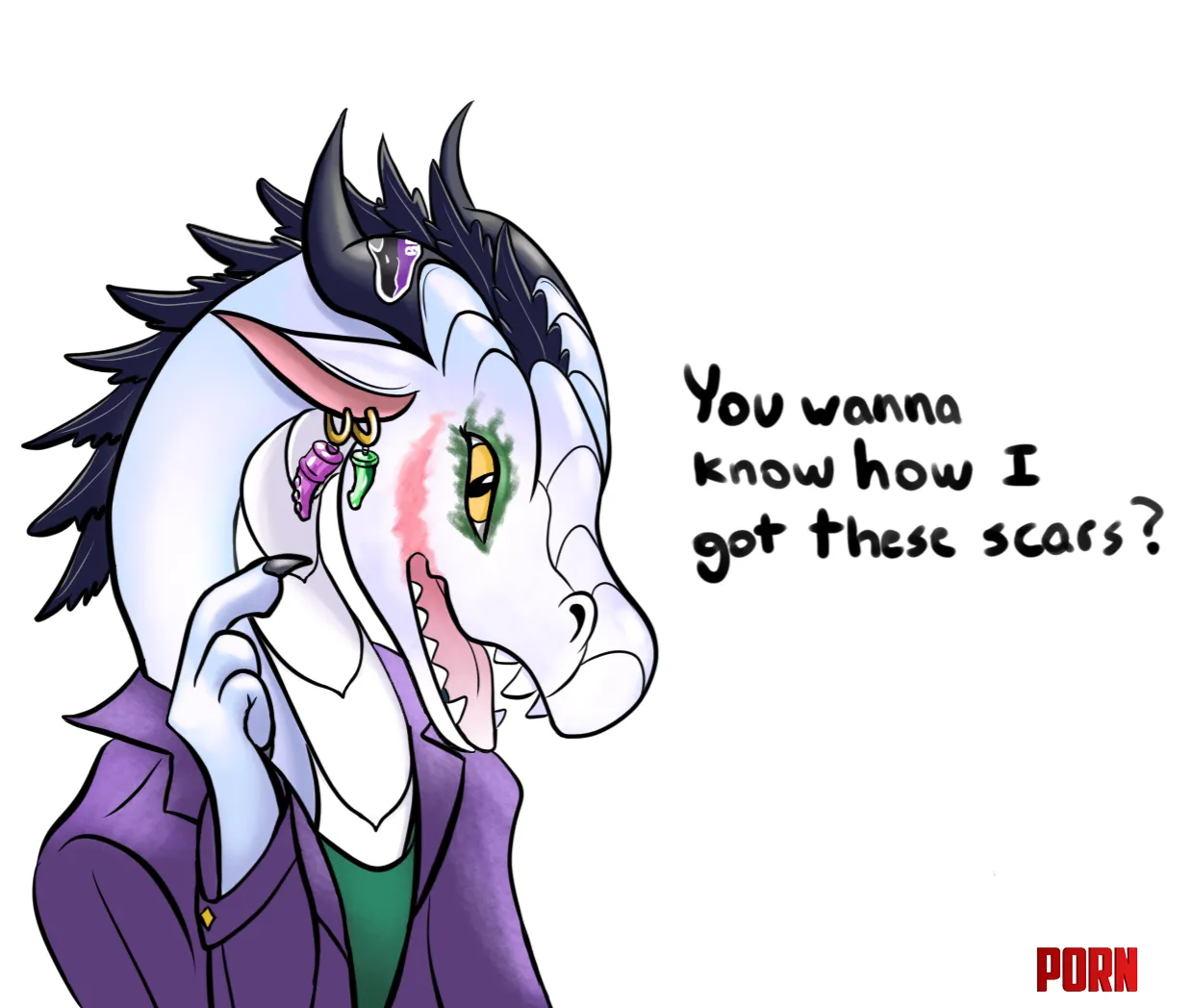 Janine's Joker arc (art by me) by InvisibleScales