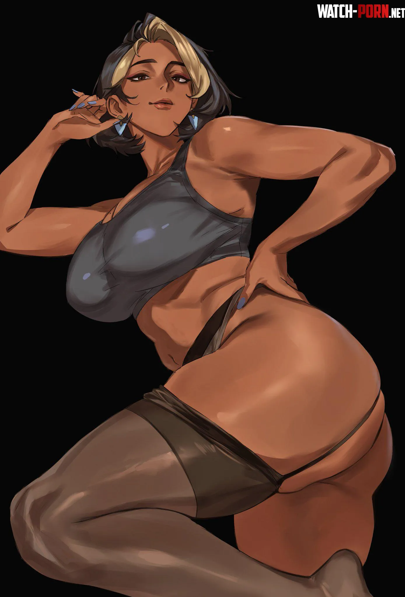 Mommy Domina enticing her next pet (Enargeia)[Overwatch] by LunarLord95