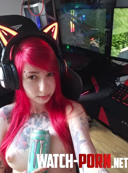 Can we take a 7 min break from gaming? [F] by OkQuaint
