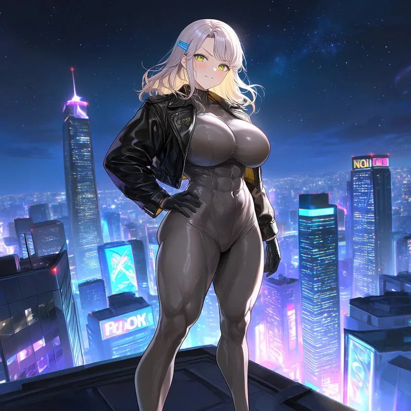 Thumbnail City Rooftop by WoolsonDaSheep: animebodysuits