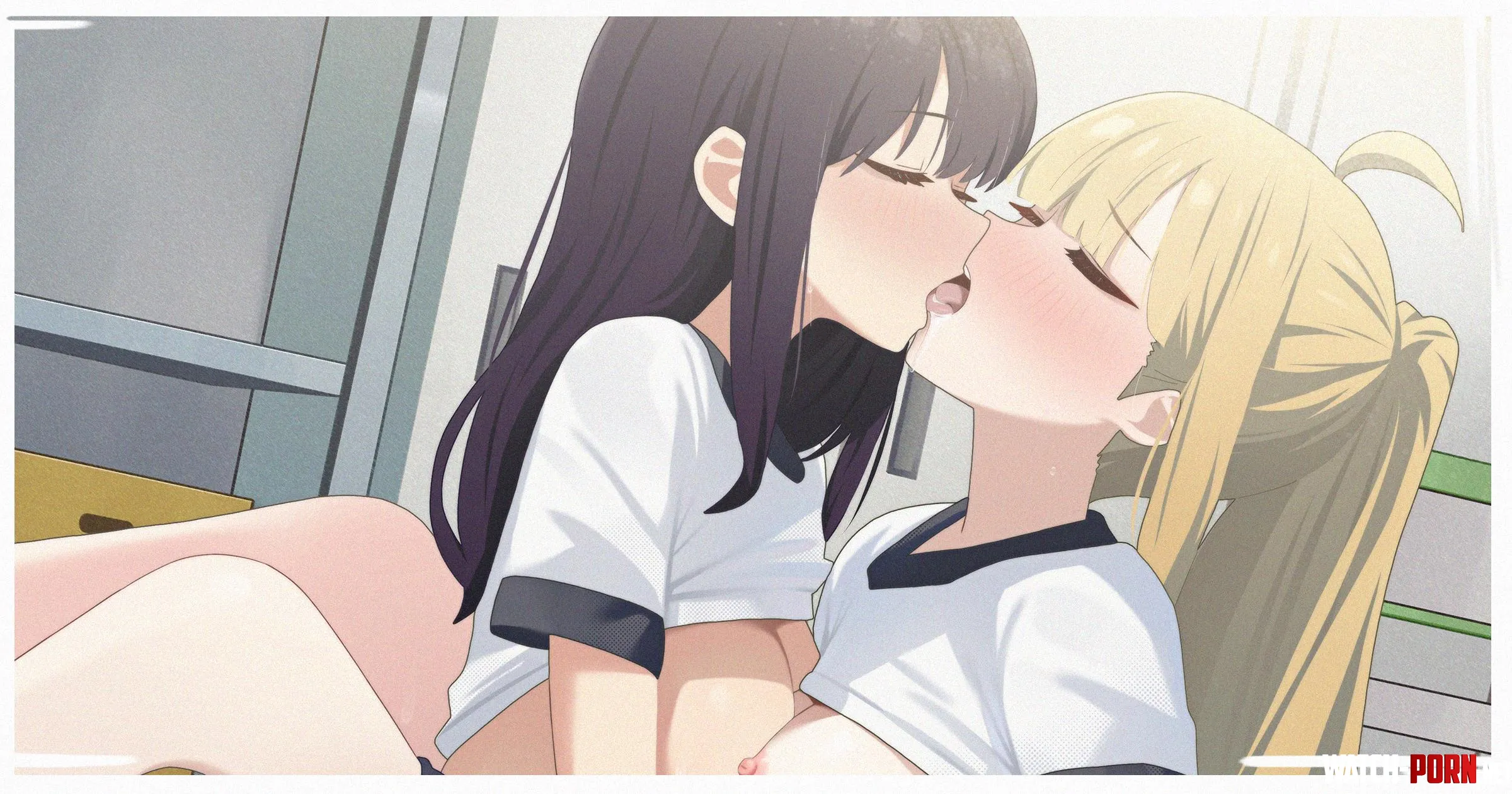 Rommates tongue kissing (Edgar Syu) [cho kaguya-hime!] by BloodLustHunt