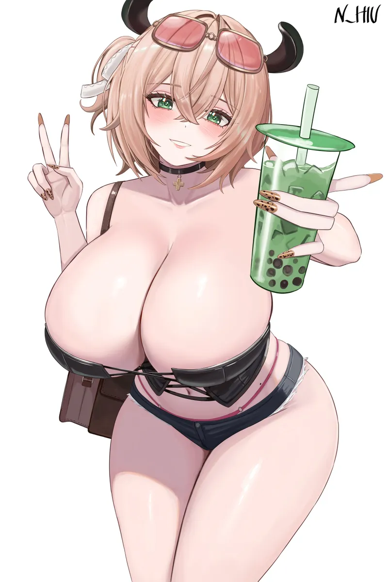 Thumbnail Savor Nimi's Booba Tea Art by nhiu262 in Opai Love