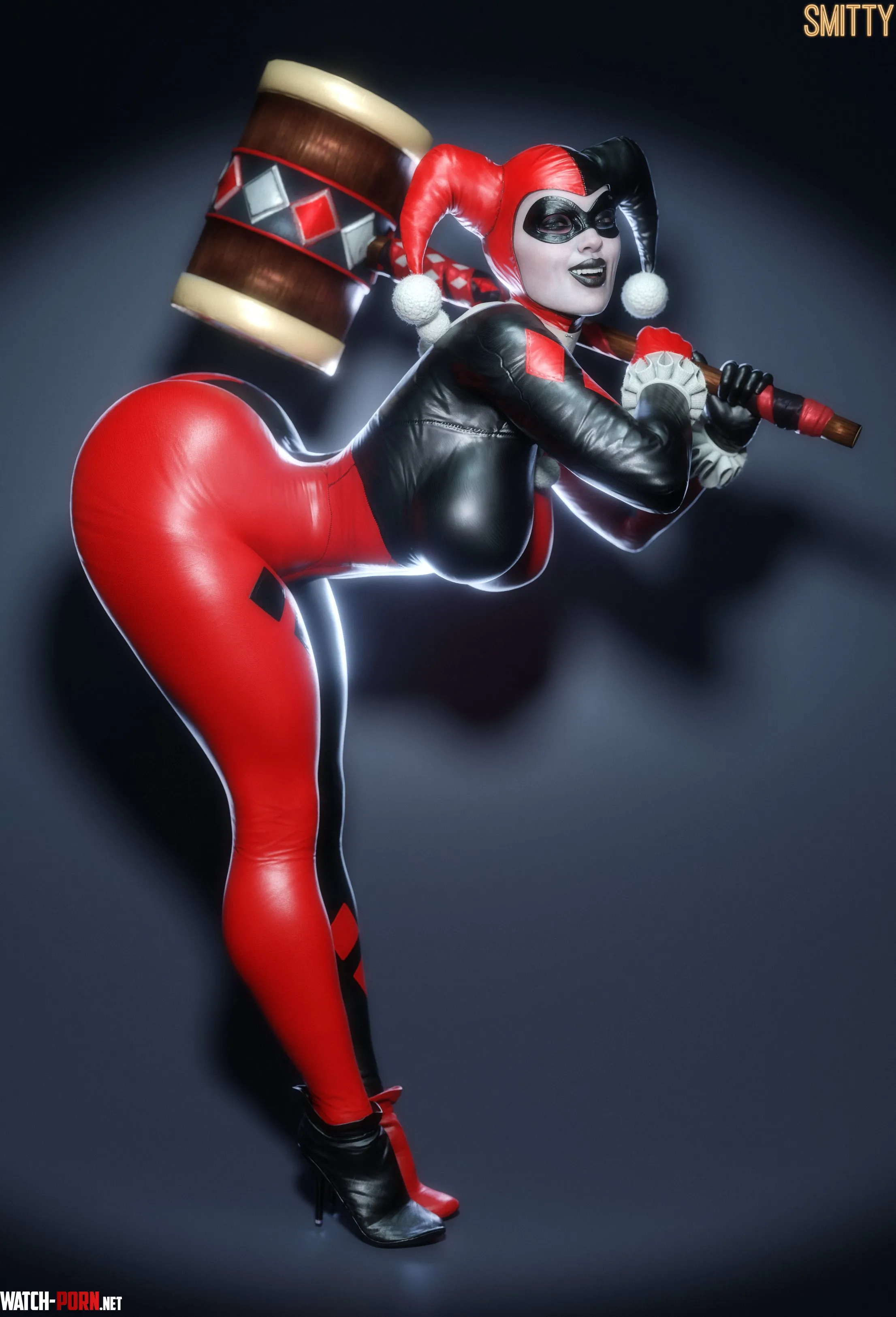 Harley showing what a 'peak' body looks like (Smitty) [DC] by Poke-Oji