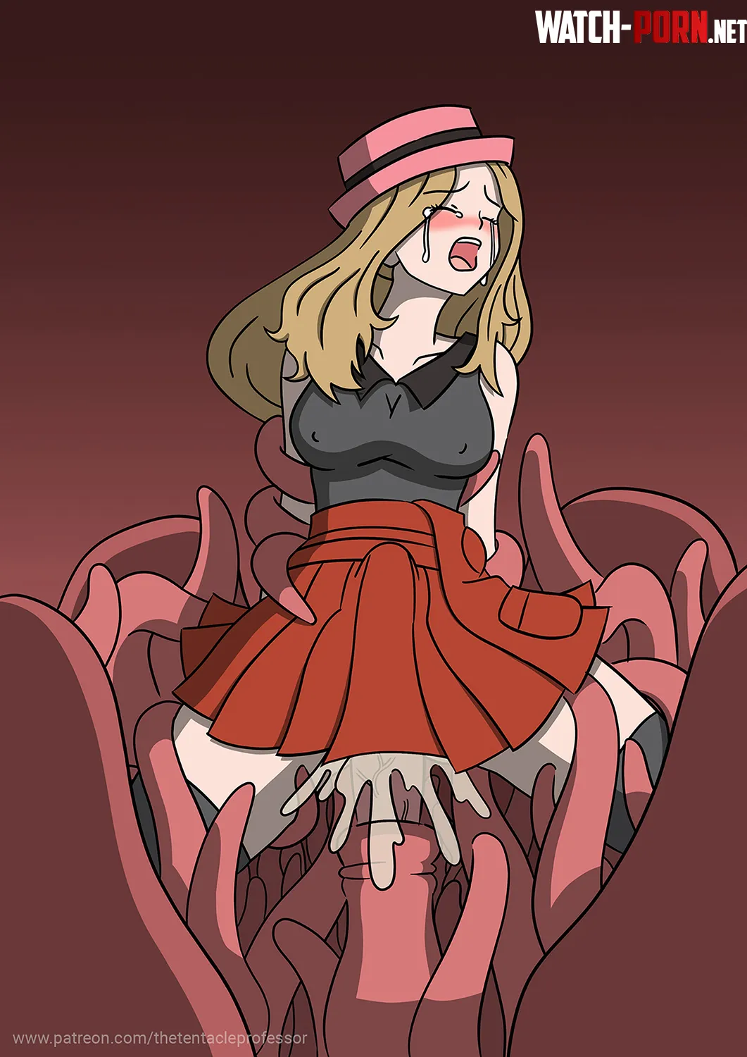 Serena & tentacles (TheTentacleProfessor) [Pokémon] by EnigmusPrime