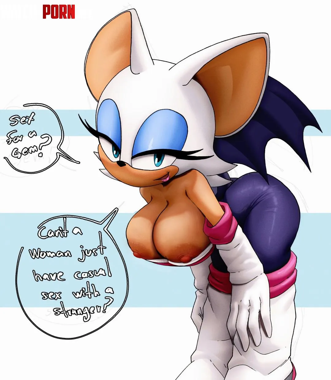 Rouge the Bat [Sonic the Hedgehog] (Coolerinker) by BabyTease632