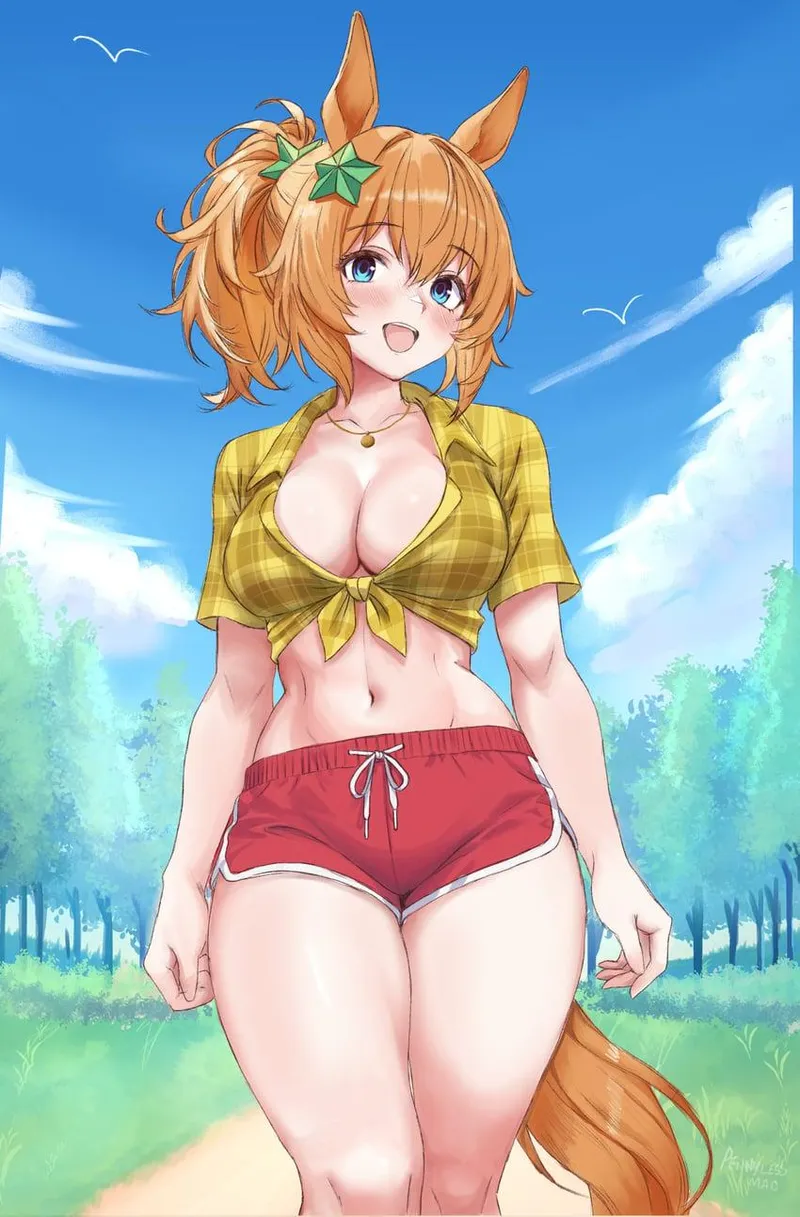 Thumbnail Taki Goes for a Walk in umamusume by RainDMask - A Peek into Ecchi