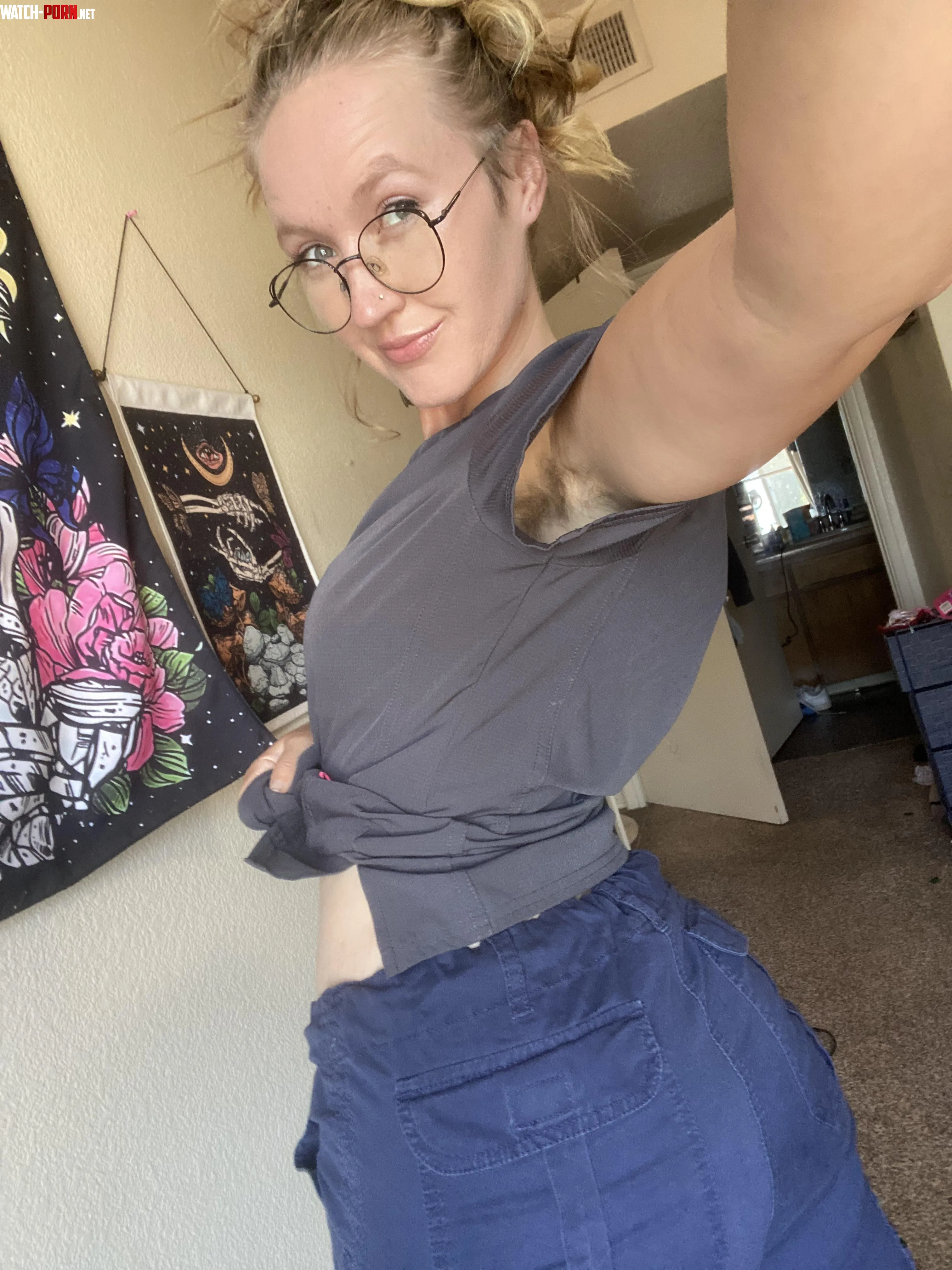 I hope you’d be shocked in a good way if you noticed your nurse had hairy armpits by SpitInMyMouth420_