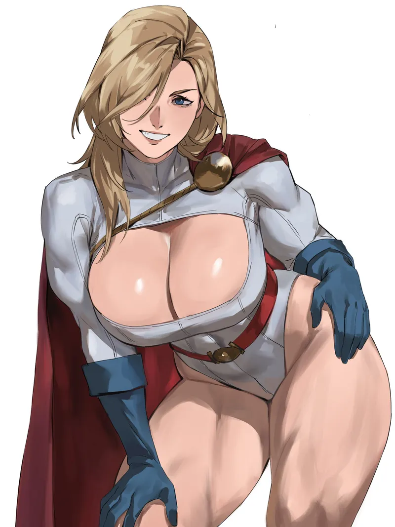 Thumbnail Immersion in Superhero Fantasy: Power Girl (透明屿) [DC] | Silent_Steak_9540