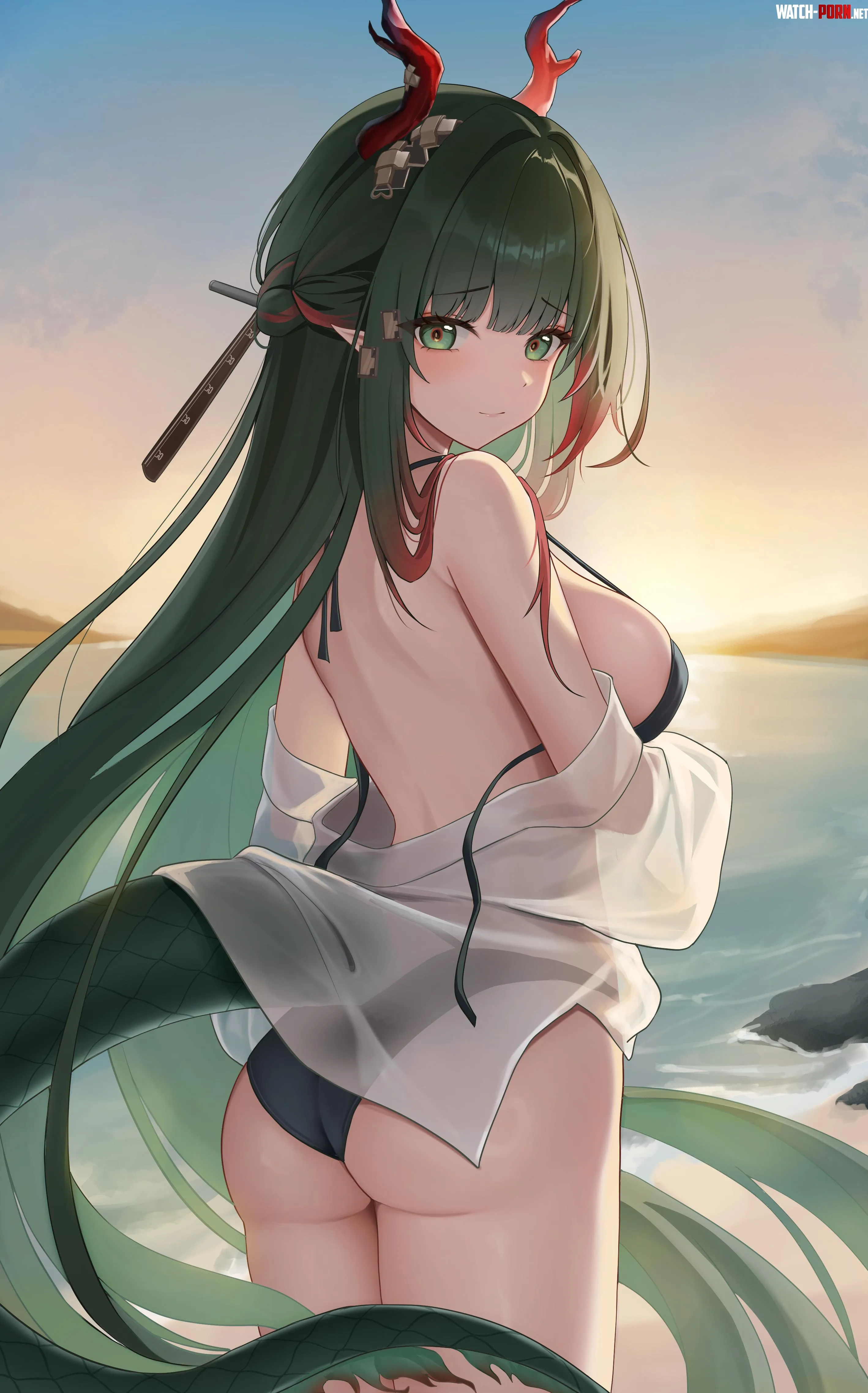 Zhuang Fang Yi's swimsuit butt by marxsander2016