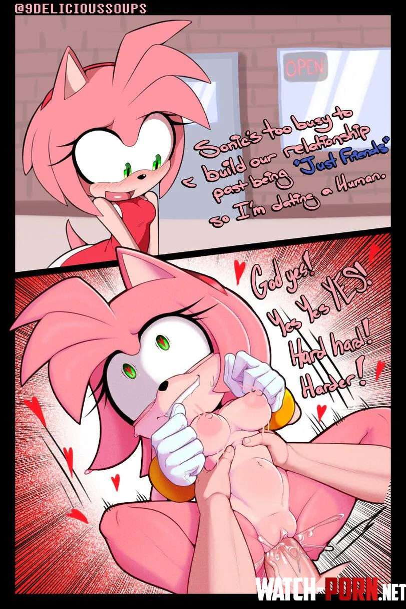 Amy Rose [Sonic the Hedgehog] (Delicious Soup) by SoftBite139