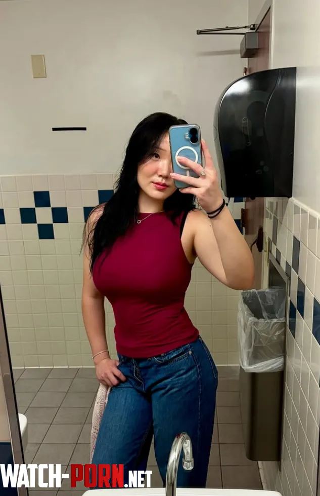 Asian doing a mirror selfie by Desecr8or