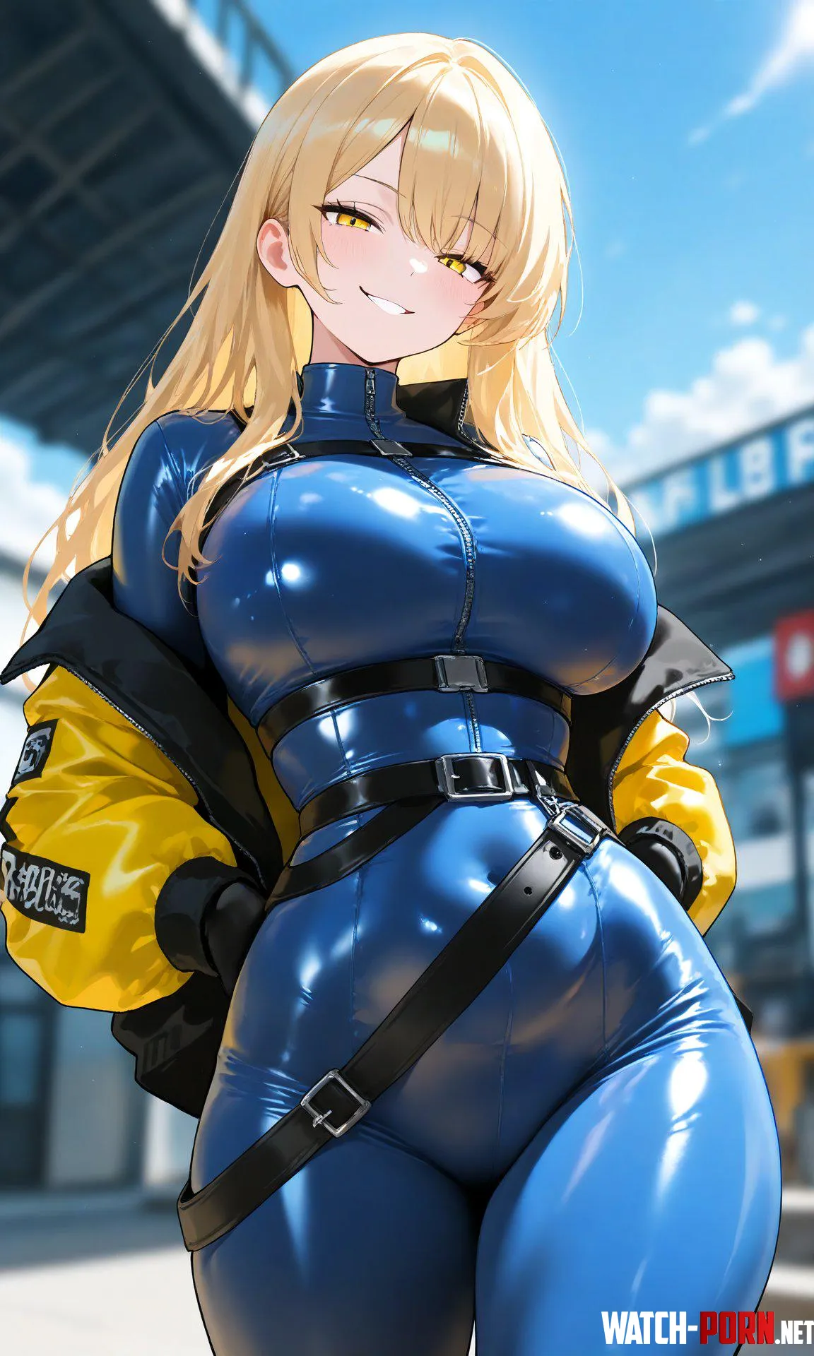 Tight Blue Bodysuit by WoolsonDaSheep