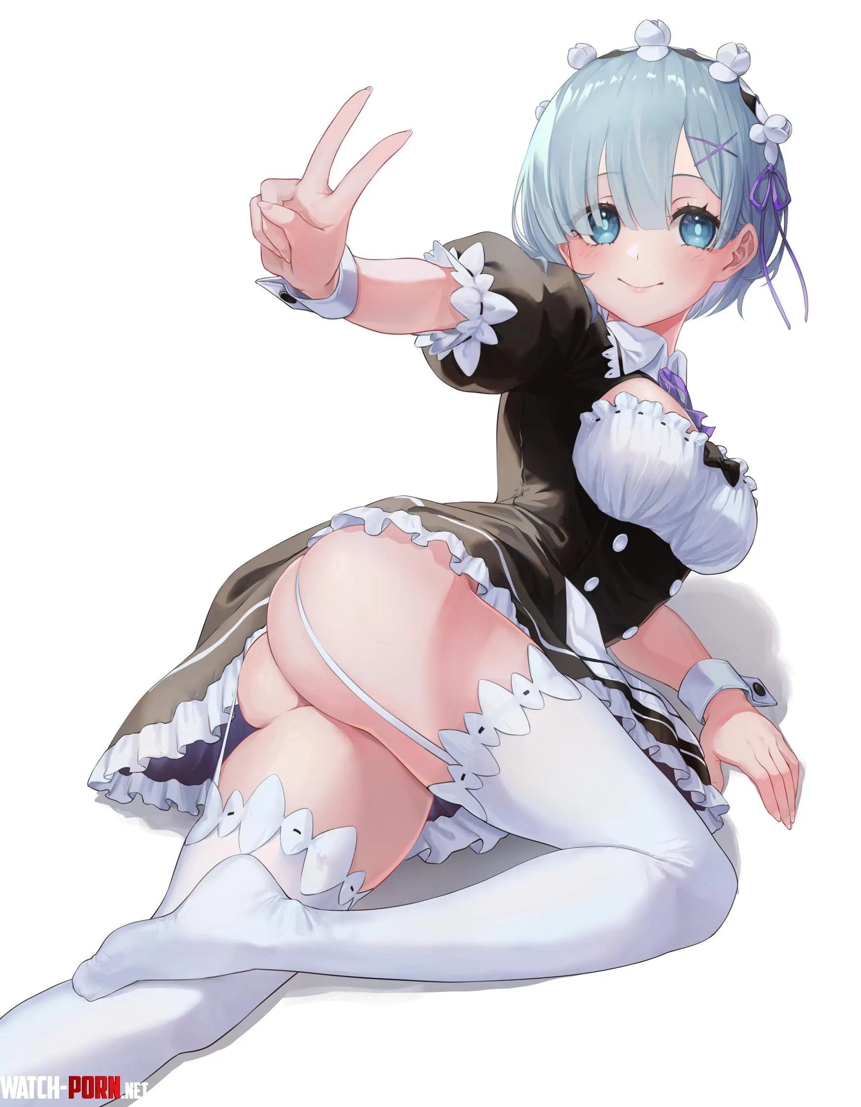 Rem [Re:Zero] (羊＠/SheepSB22@) by Attacking_Diarrhea