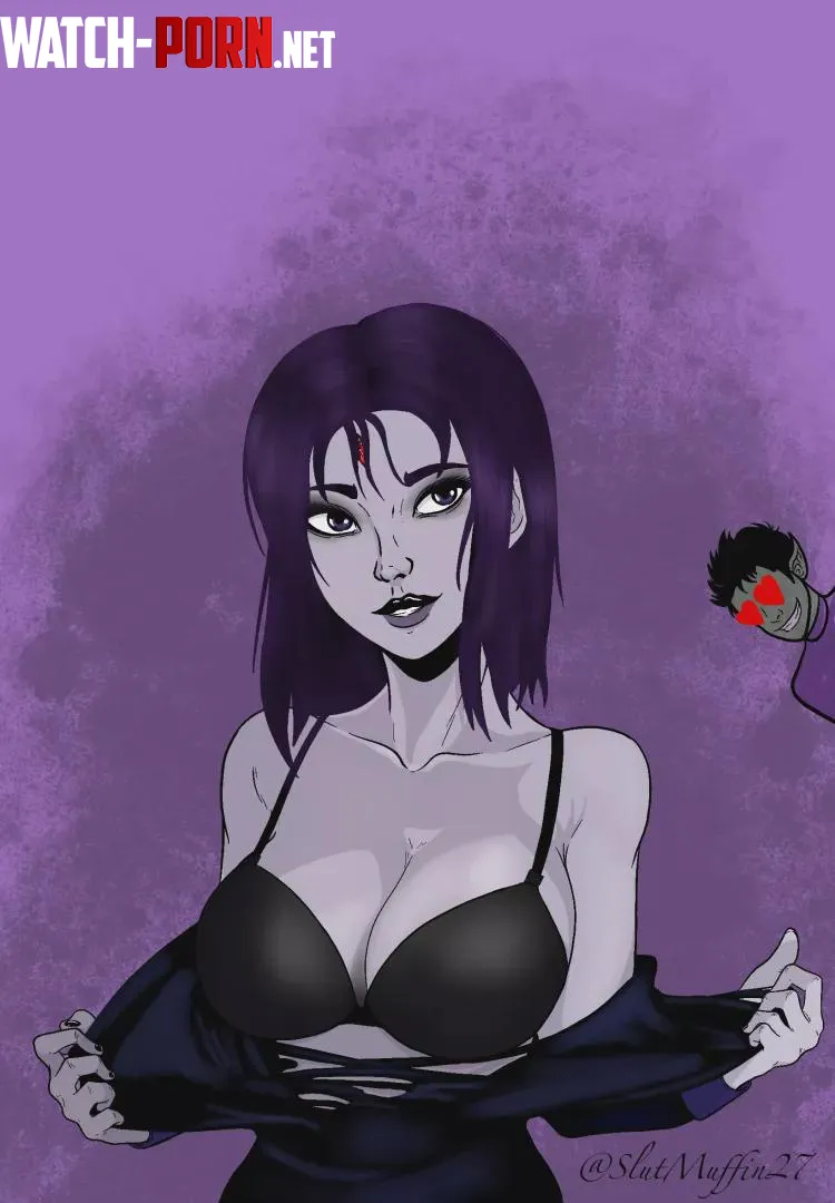 Raven Removing her Suit from a long day (SlutMuffin27) by Visilea