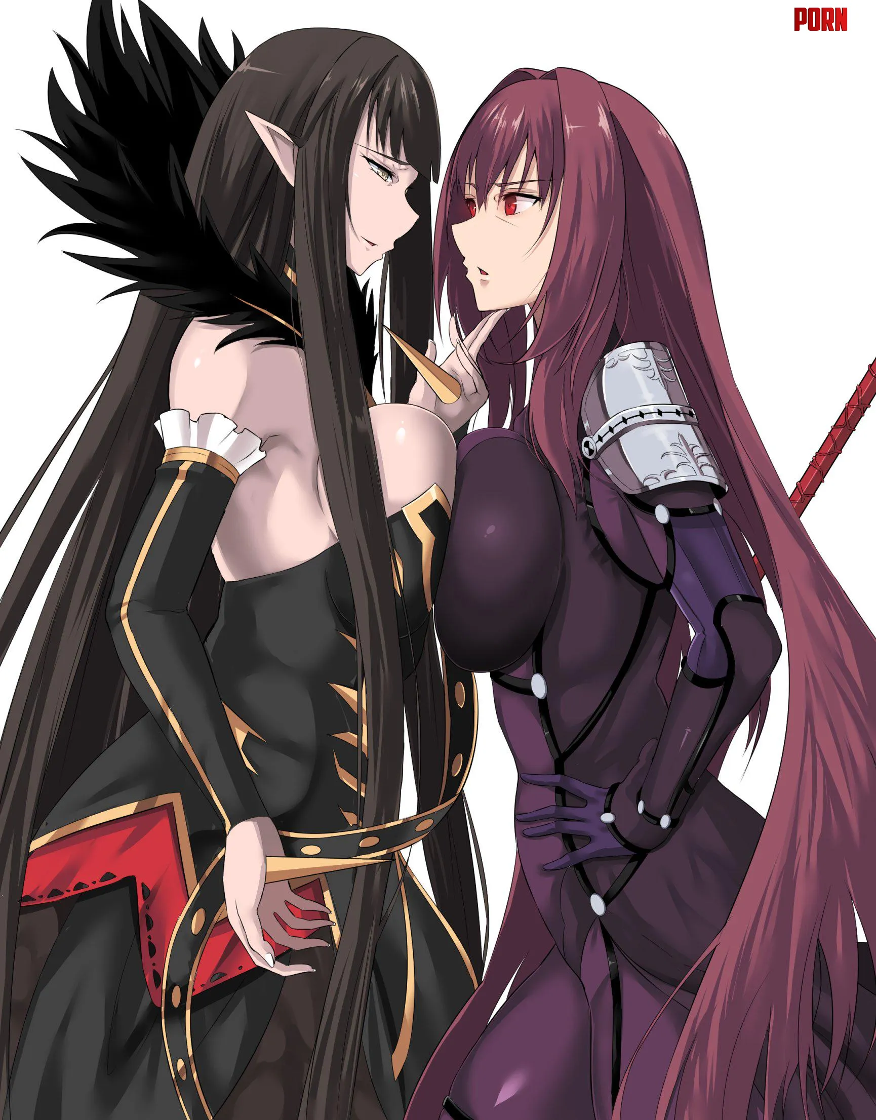 Semiramis & Scathach [Fate] (たからジョニー/リクエスト募集) by Attacking_Diarrhea