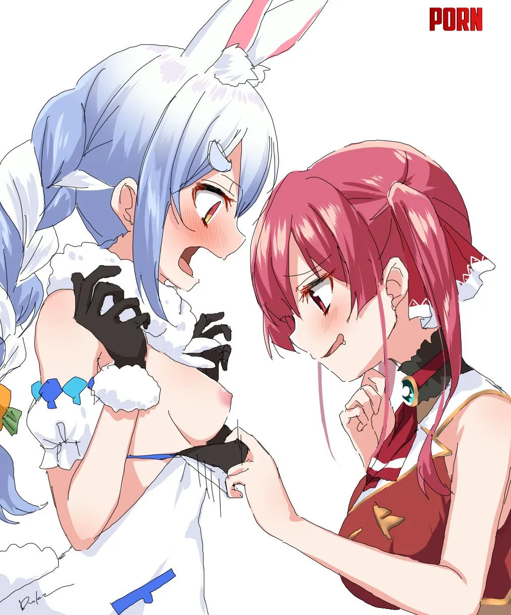 Can’t resist the perky Pekotitties (ウサギ公爵) [Hololive] by ENFanatic