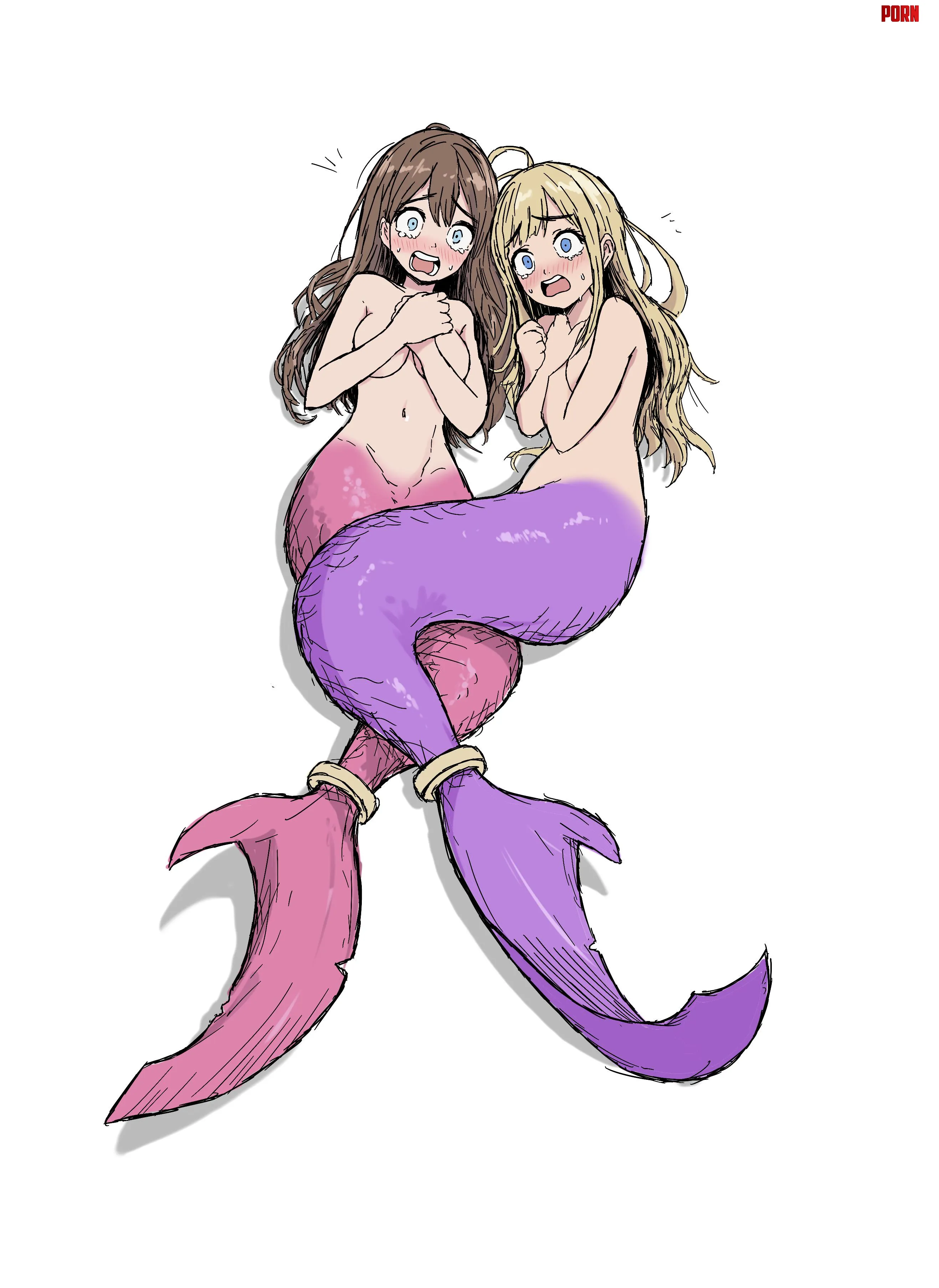Getting turned into a mermaid can be quite a shocking experience by JohnHD11