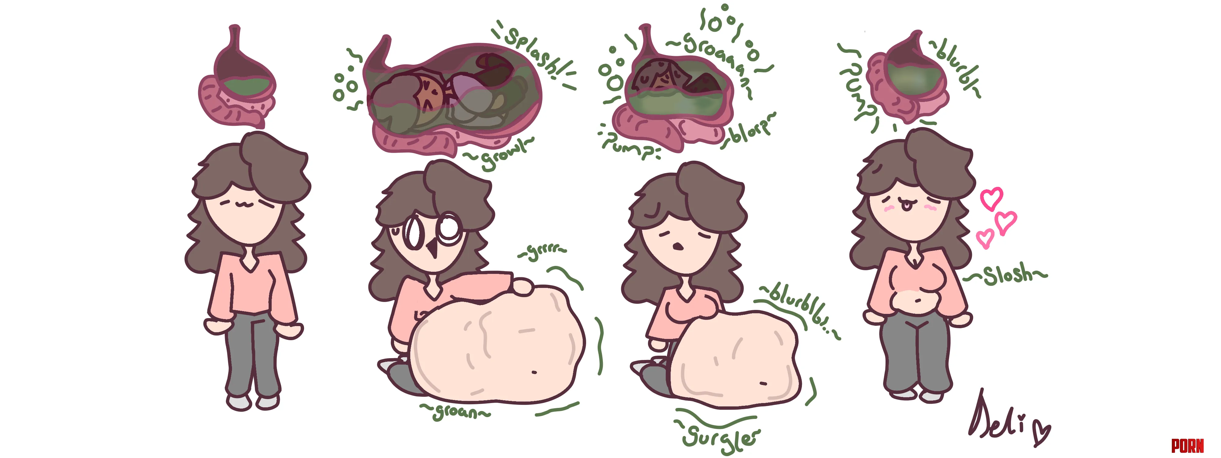 {Image}  melting into girlslop :3 - OC by deli (me) by dumbsillylesbian